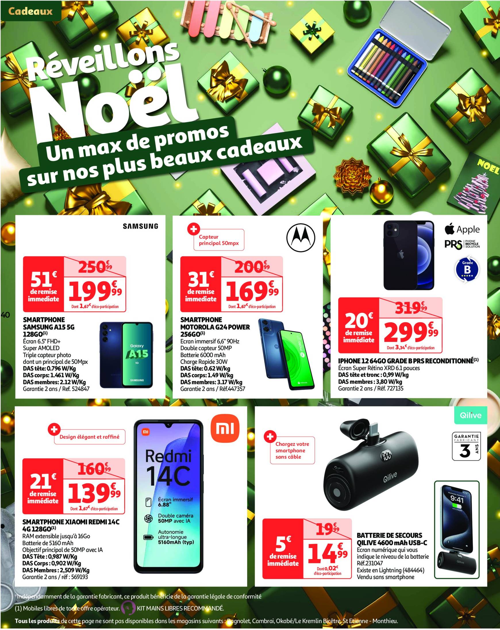 auchan - Catalogue Auchan - 25 offres à prix essentiels valable dès 10/12 - 16/12 - page: 40