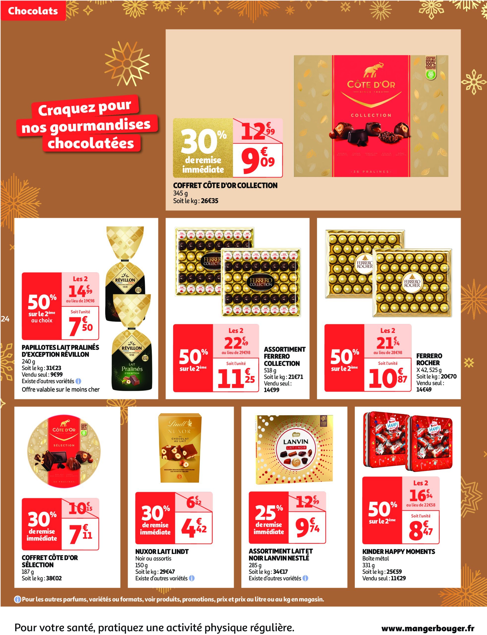 auchan - Catalogue Auchan supermarché - Fêtons Noël dans votre super valable dès 17/12 - 24/12 - page: 24