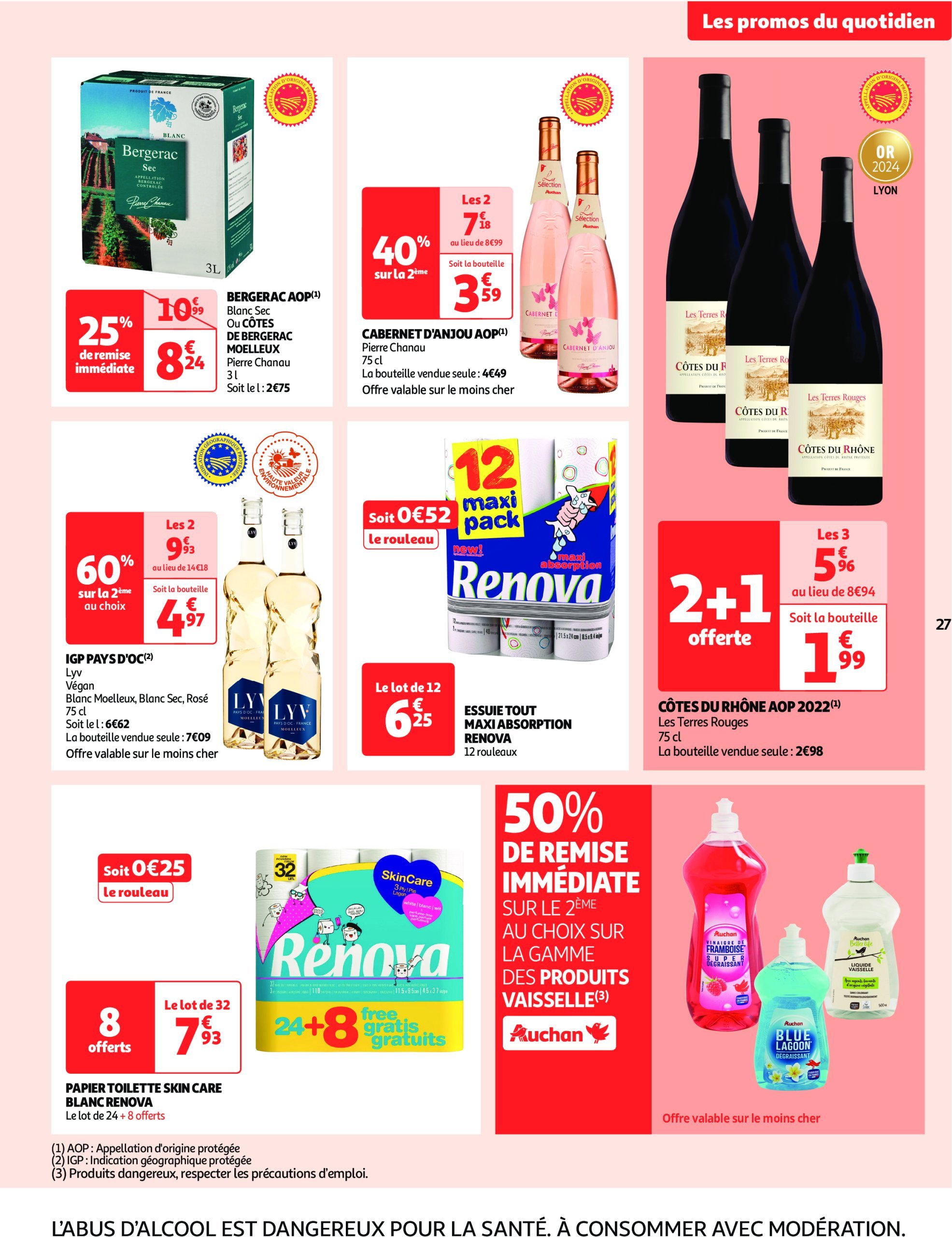 auchan - Catalogue Auchan supermarché - Fêtons Noël dans votre super valable dès 17/12 - 24/12 - page: 27