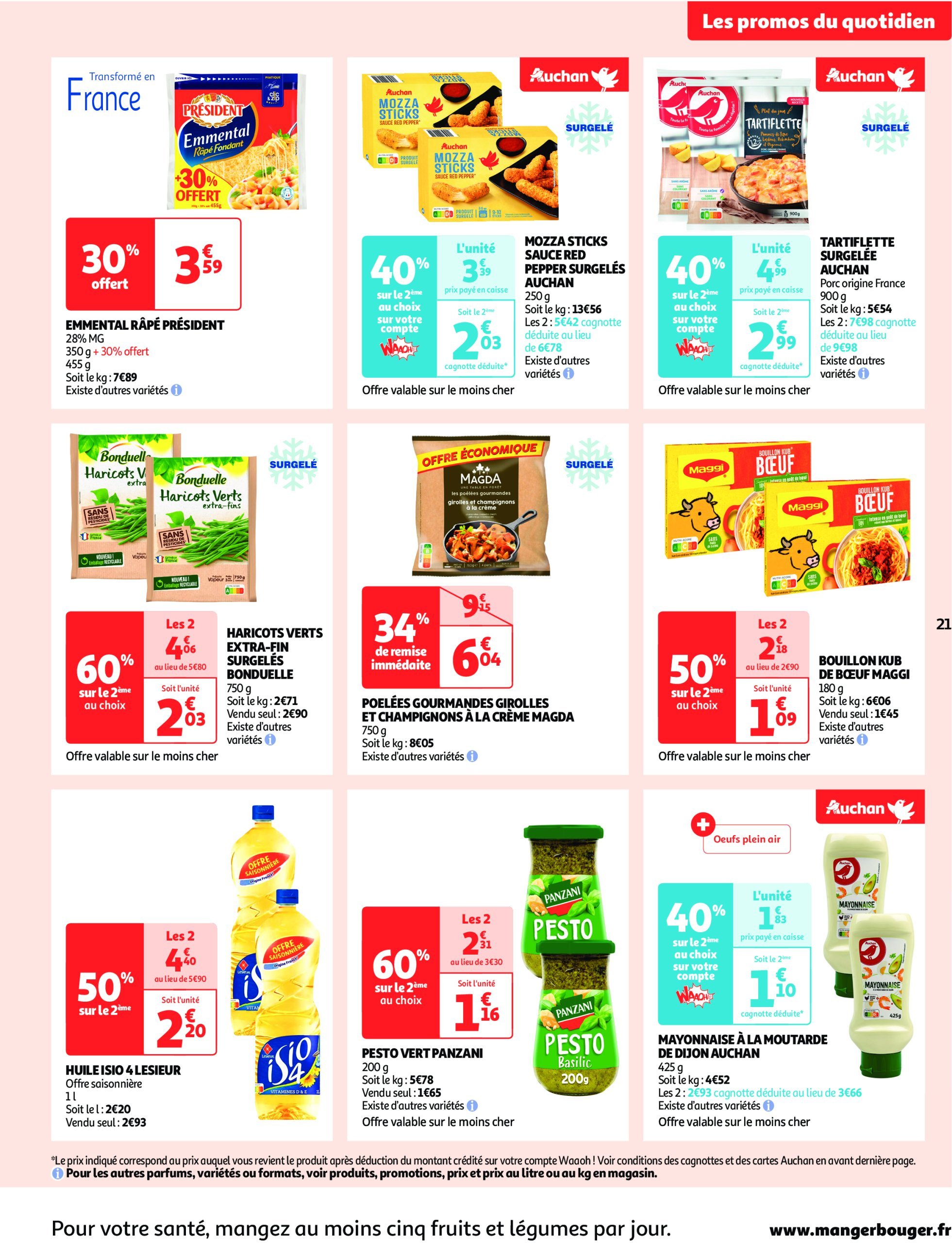 auchan - Catalogue Auchan supermarché - Fêtons Noël dans votre super valable dès 17/12 - 24/12 - page: 21