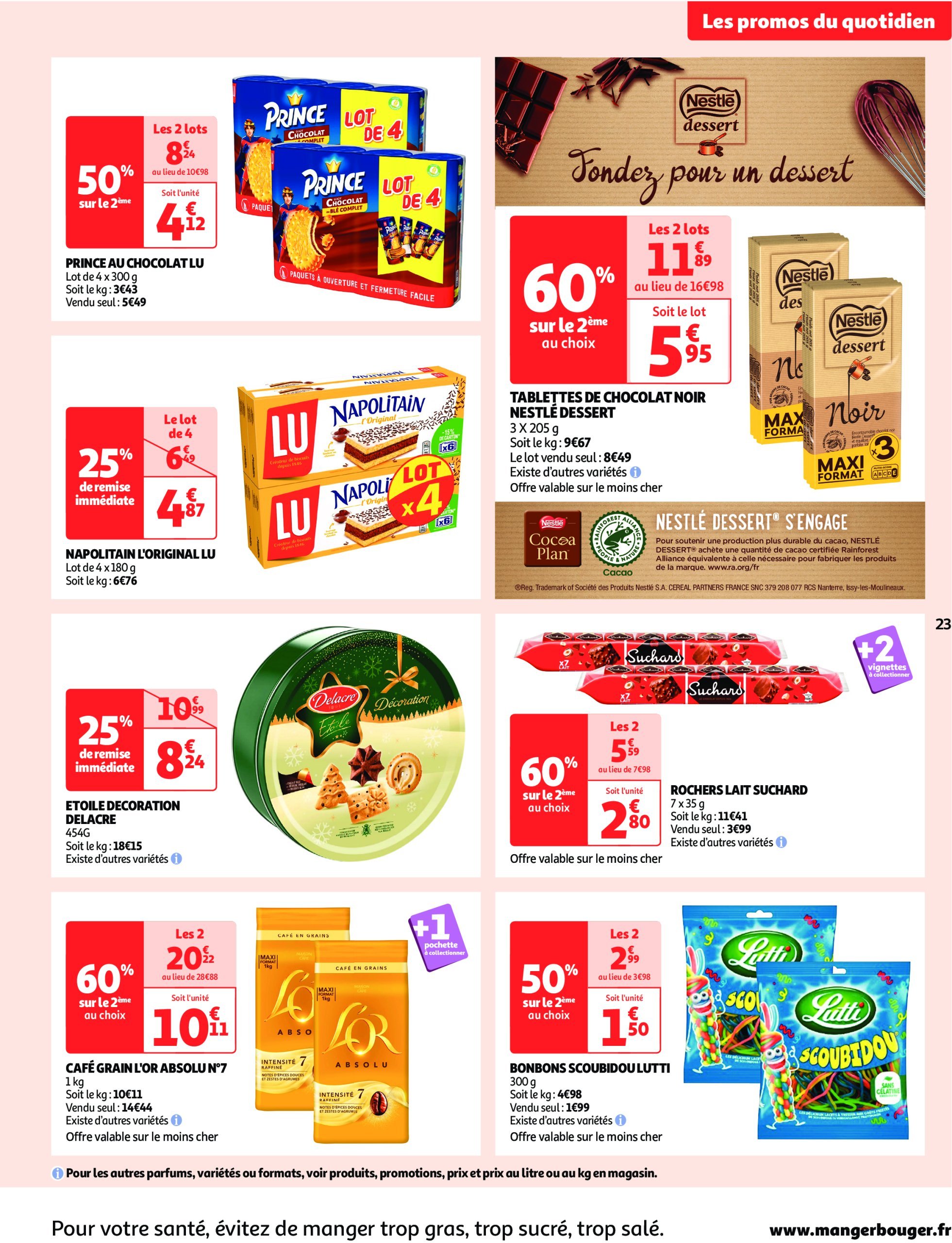 auchan - Catalogue Auchan supermarché - Fêtons Noël dans votre super valable dès 17/12 - 24/12 - page: 23