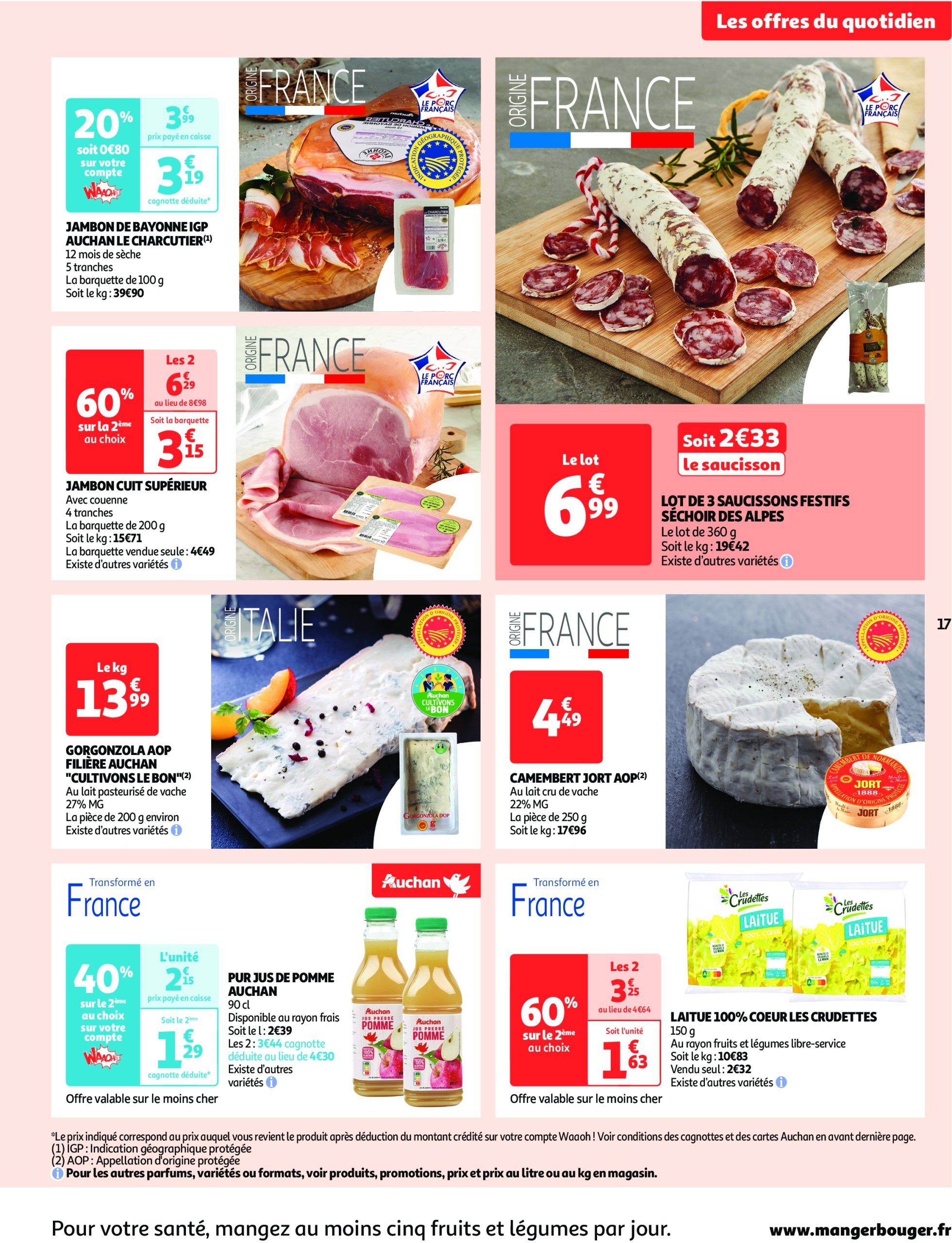 auchan - Catalogue Auchan supermarché - Fêtons Noël dans votre super valable dès 17/12 - 24/12 - page: 17