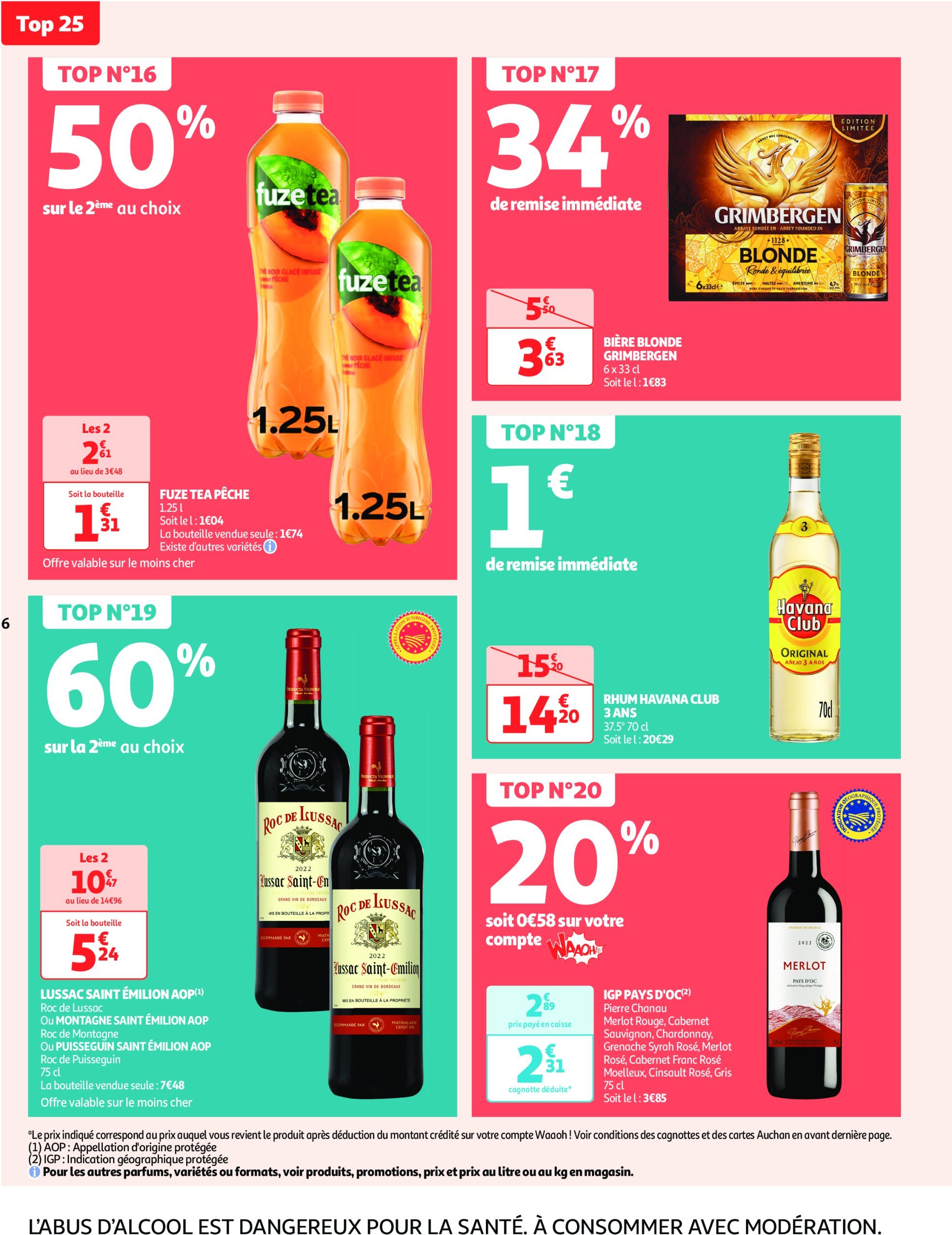 auchan - Catalogue Auchan supermarché - Fêtons Noël dans votre super valable dès 17/12 - 24/12 - page: 6