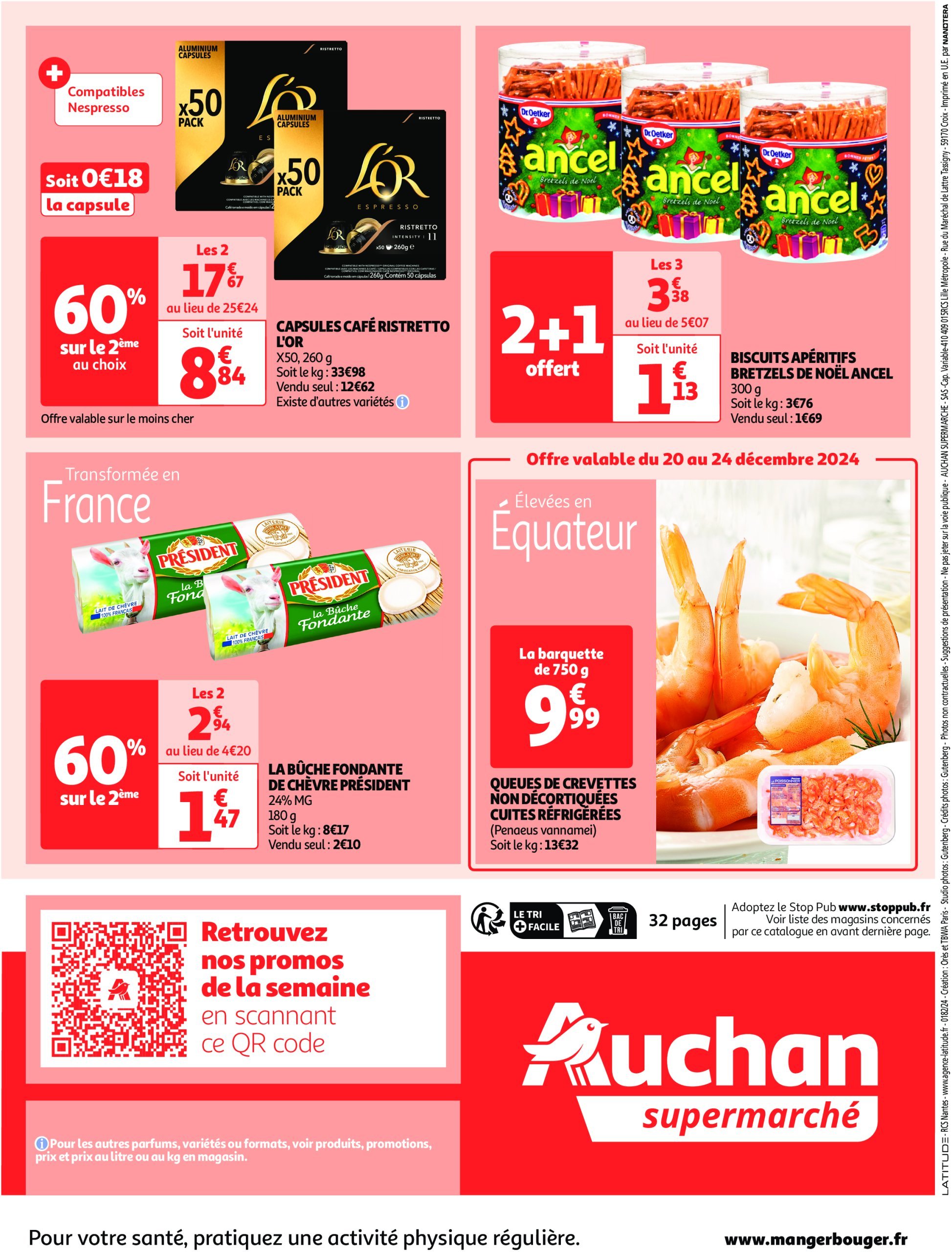 auchan - Catalogue Auchan supermarché - Fêtons Noël dans votre super valable dès 17/12 - 24/12 - page: 32