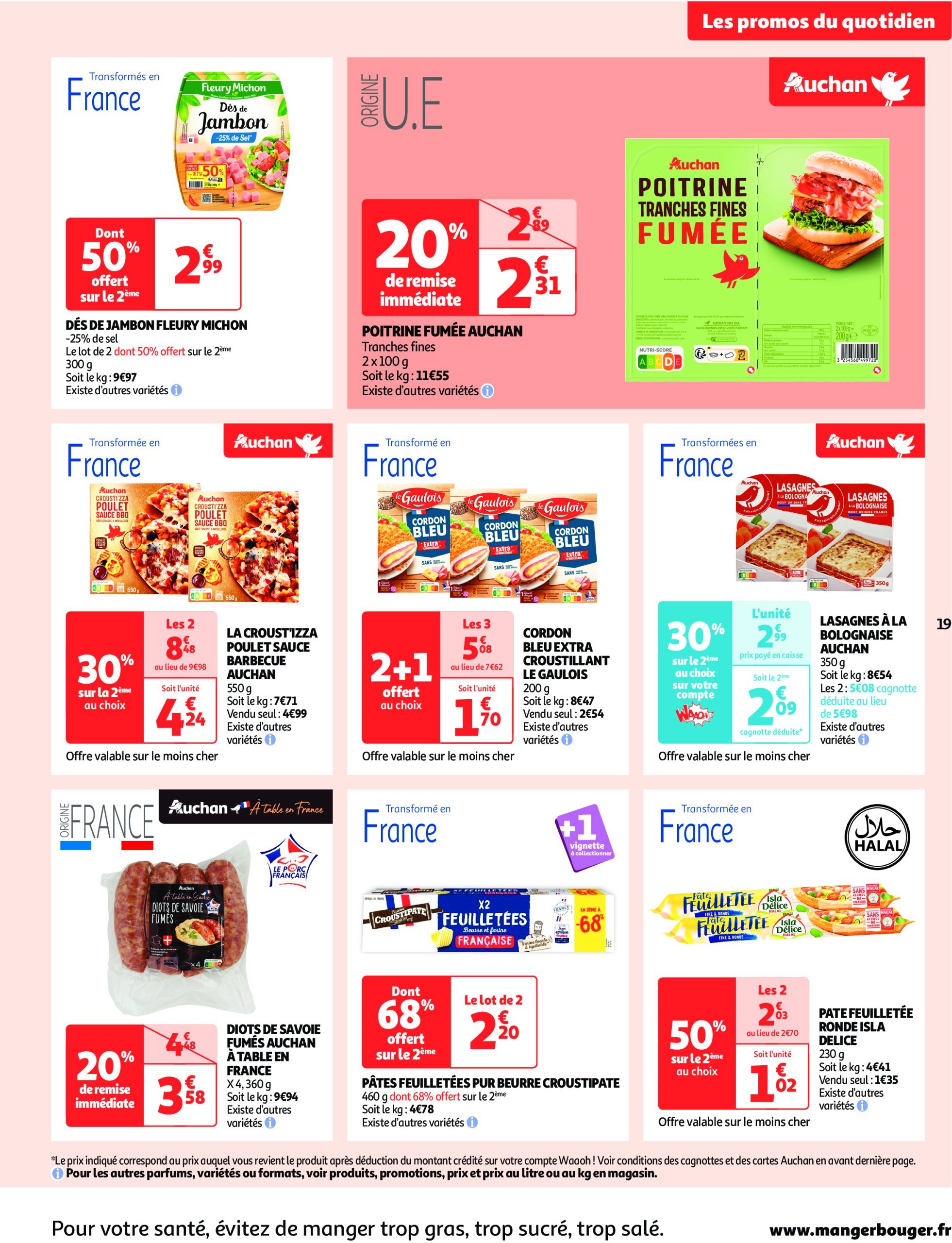 auchan - Catalogue Auchan supermarché - Fêtons Noël dans votre super valable dès 17/12 - 24/12 - page: 19