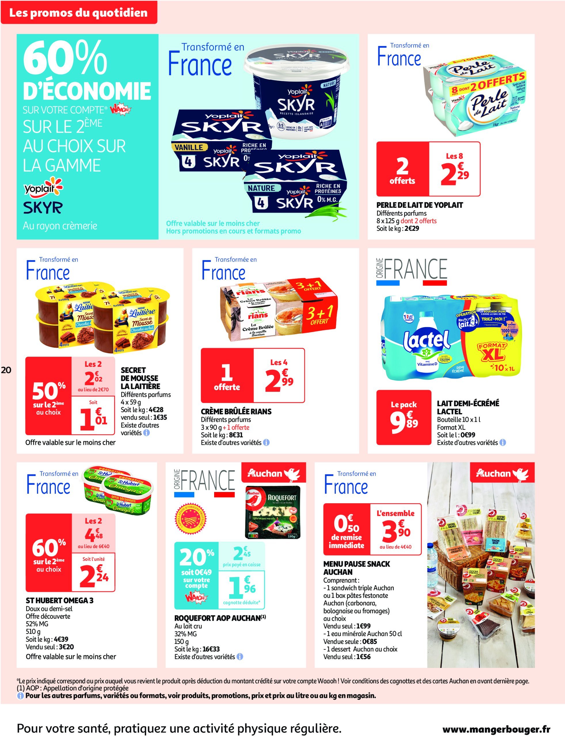 auchan - Catalogue Auchan supermarché - Fêtons Noël dans votre super valable dès 17/12 - 24/12 - page: 20