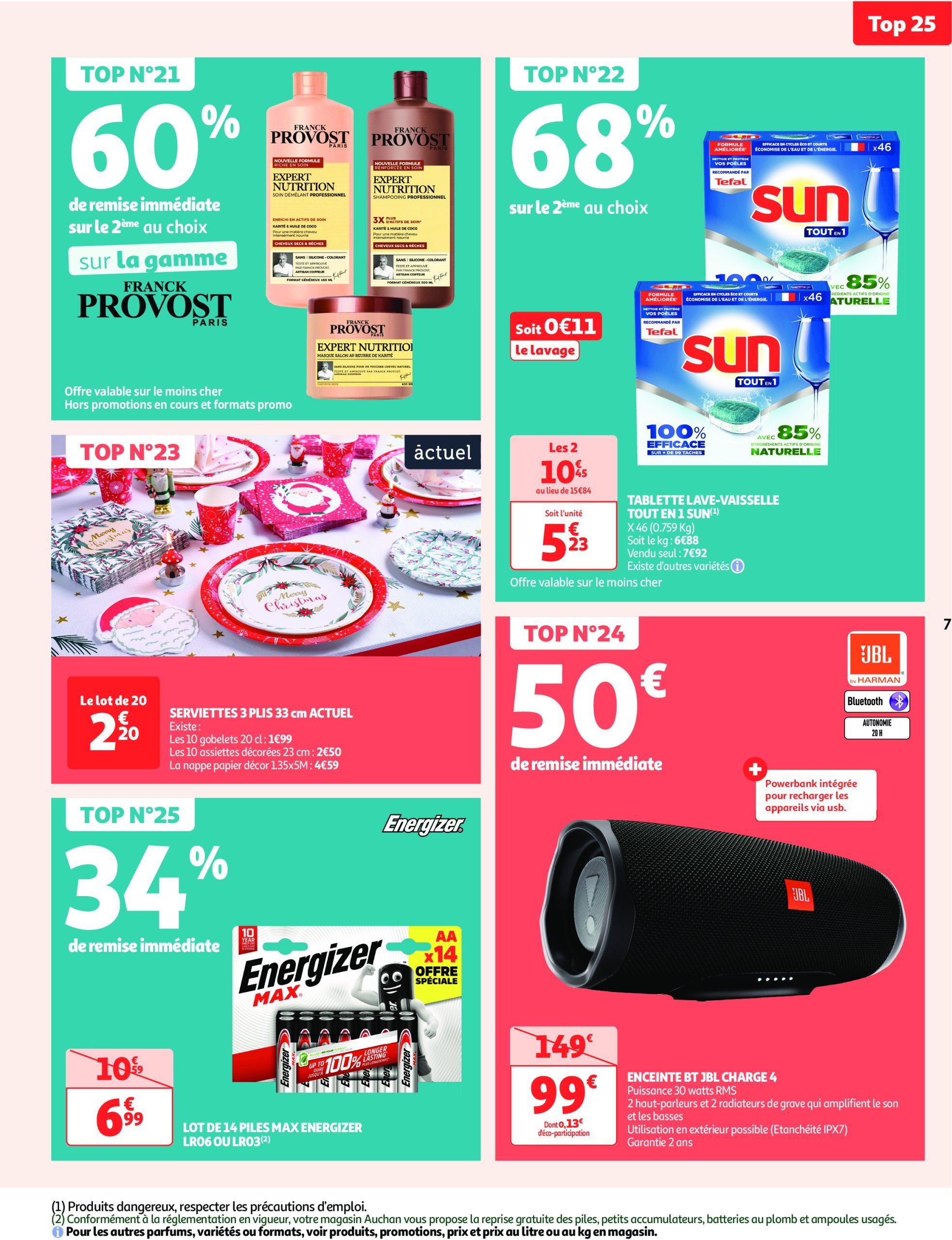 auchan - Catalogue Auchan supermarché - Fêtons Noël dans votre super valable dès 17/12 - 24/12 - page: 7