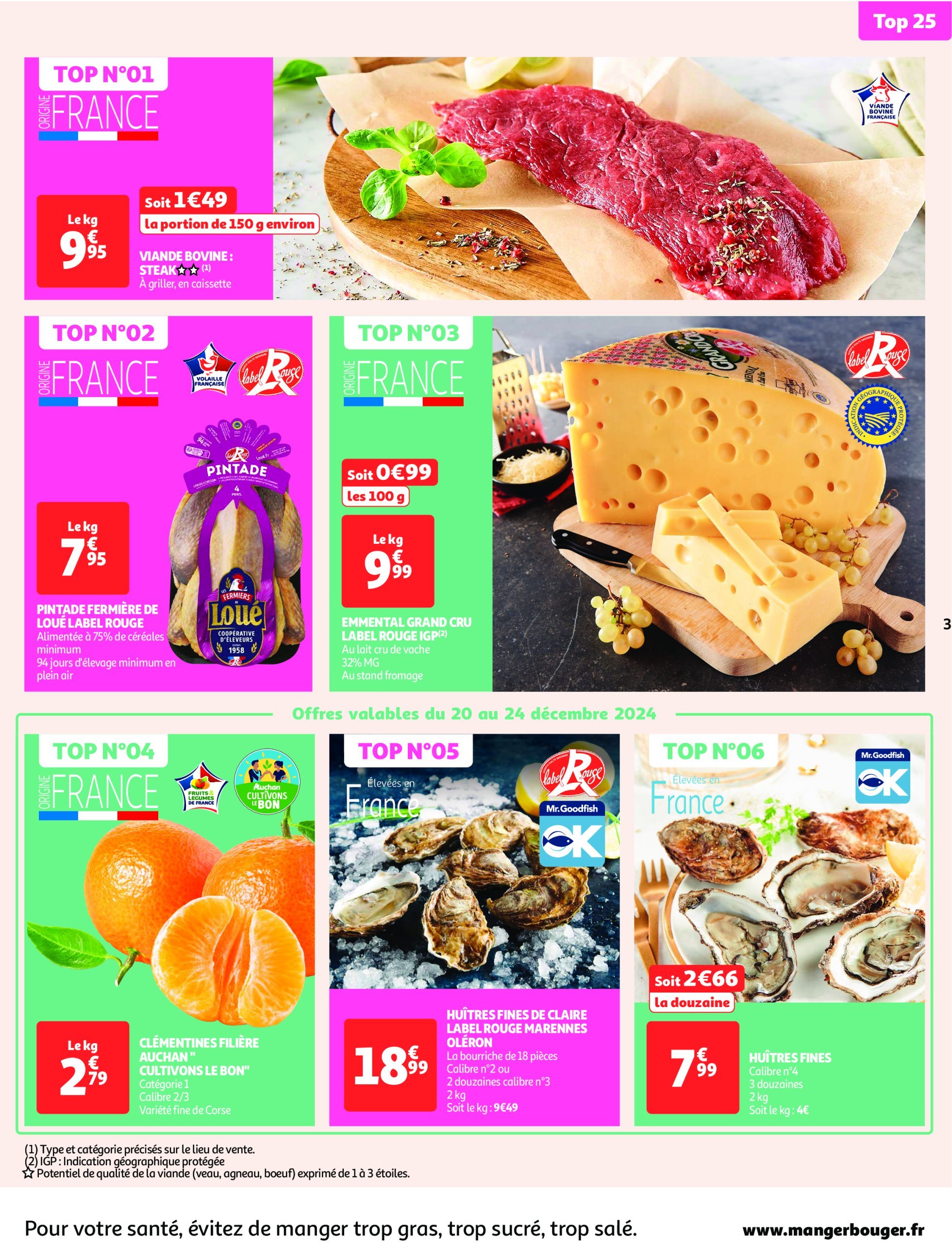 auchan - Catalogue Auchan - Fêtons Noël valable dès 17/12 - 24/12 - page: 3