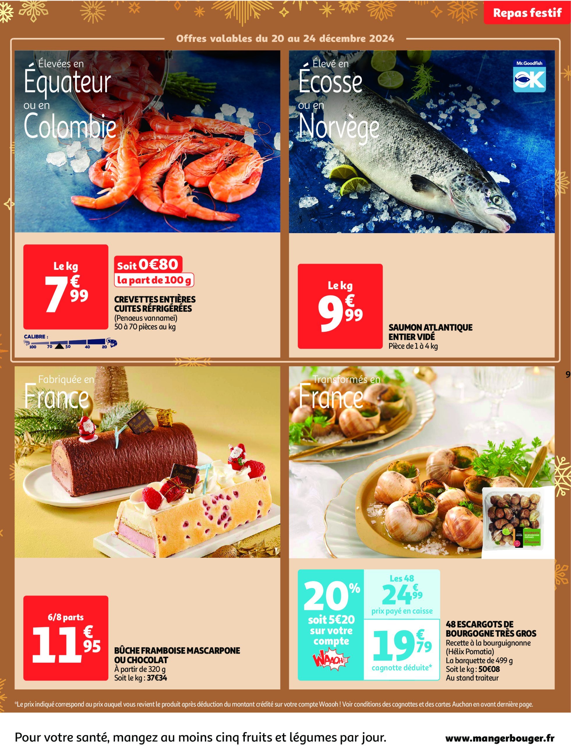 auchan - Catalogue Auchan - Fêtons Noël valable dès 17/12 - 24/12 - page: 9