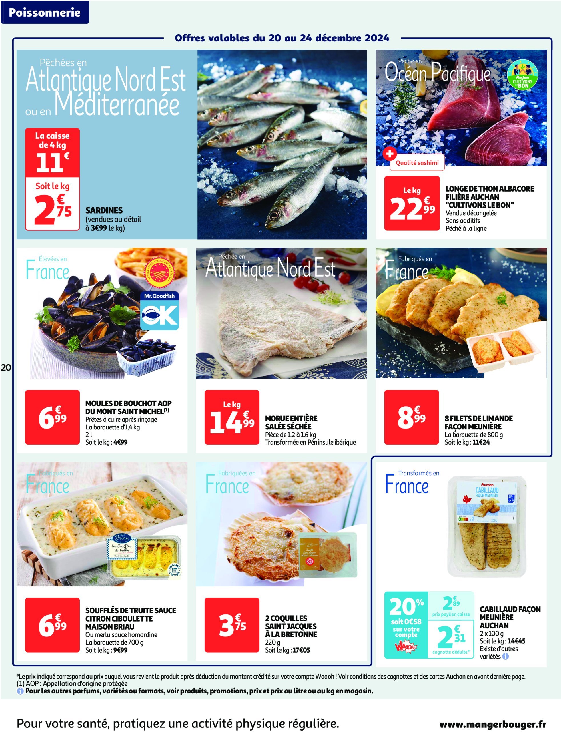 auchan - Catalogue Auchan - Fêtons Noël valable dès 17/12 - 24/12 - page: 20