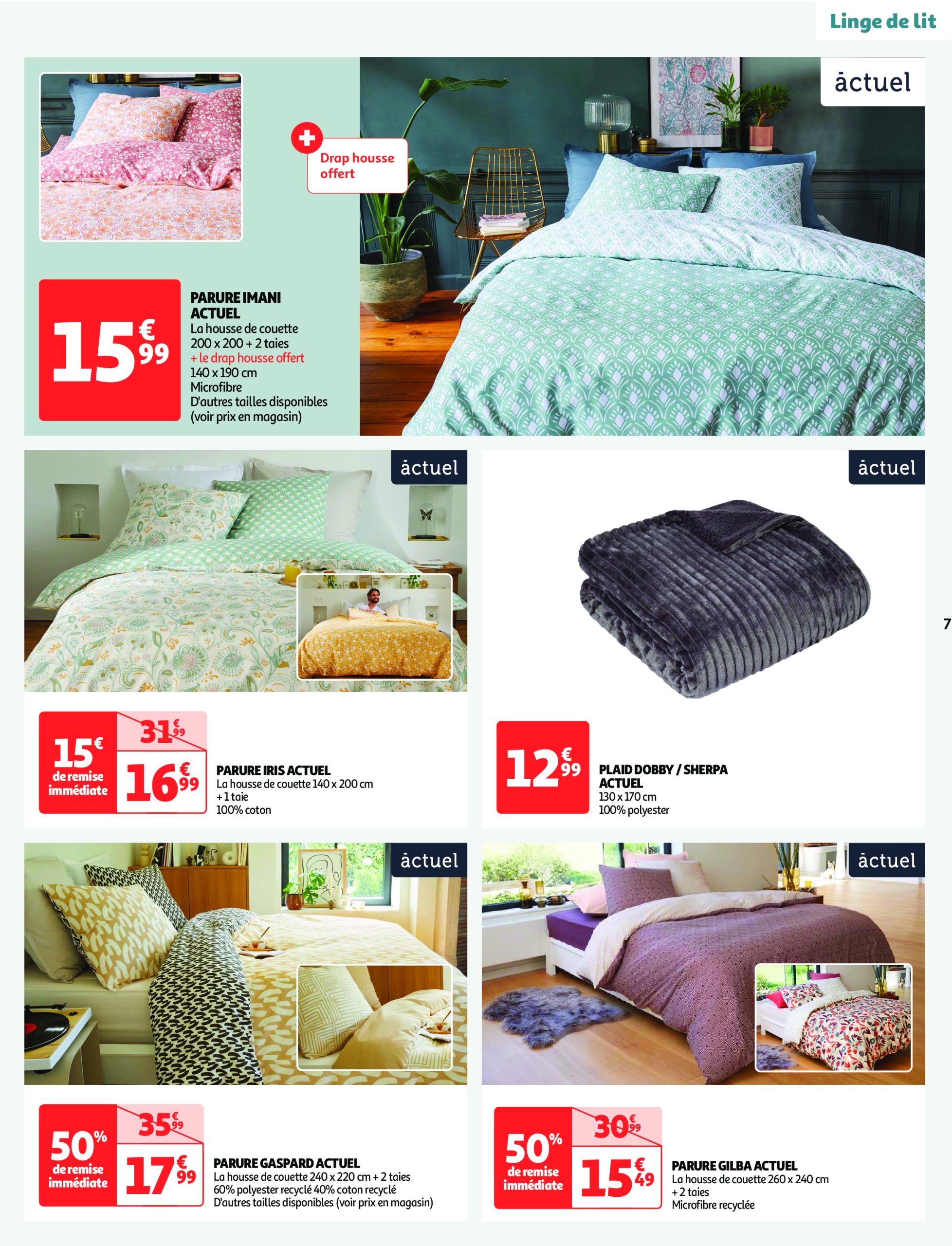 auchan - Catalogue Auchan supermarché - Cap sur le blanc, changez de décor à prix mini dans votre super valable dès 26/12 - 07/01 - page: 7