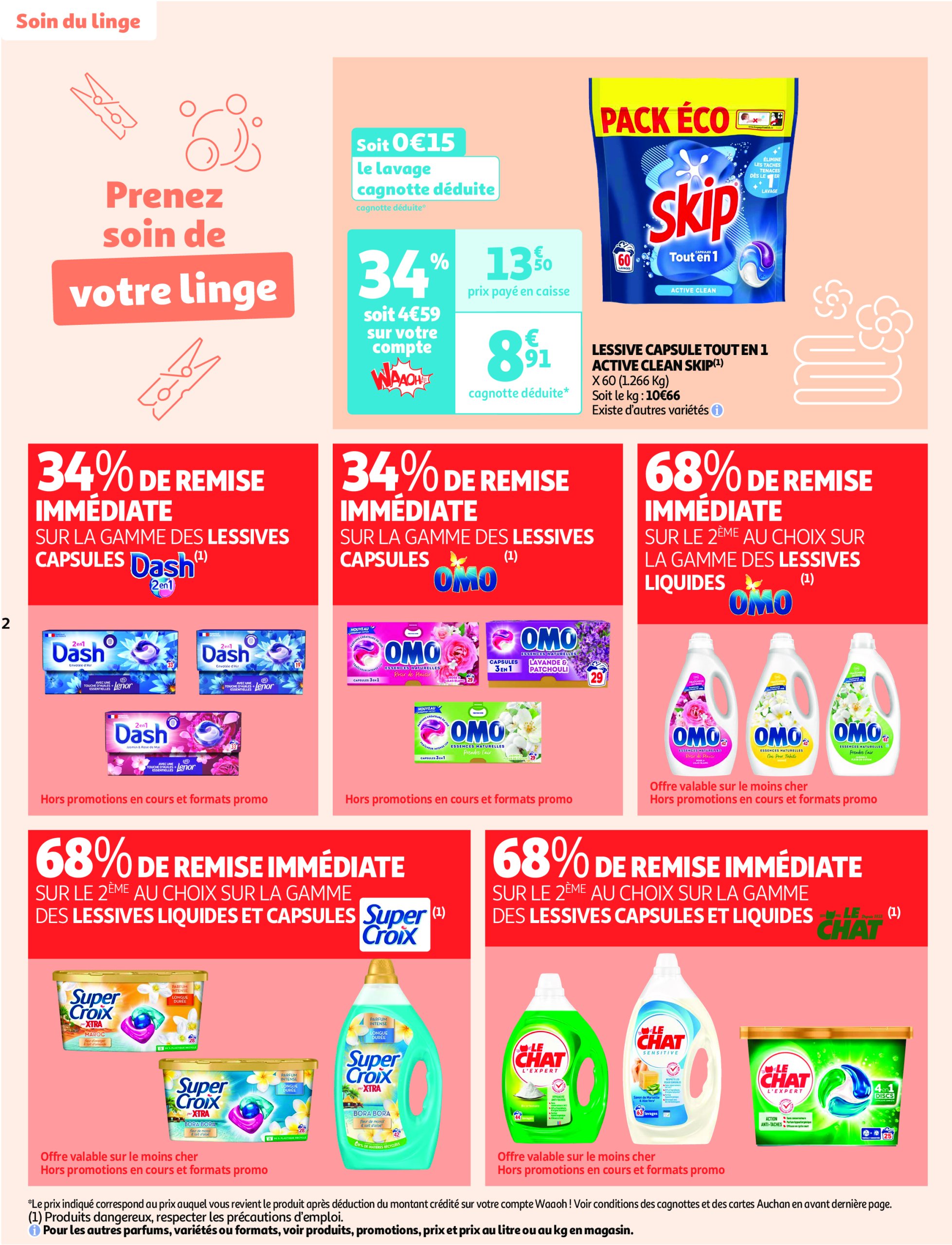 auchan - Catalogue Auchan supermarché - Cap sur le blanc, changez de décor à prix mini dans votre super valable dès 26/12 - 07/01 - page: 2