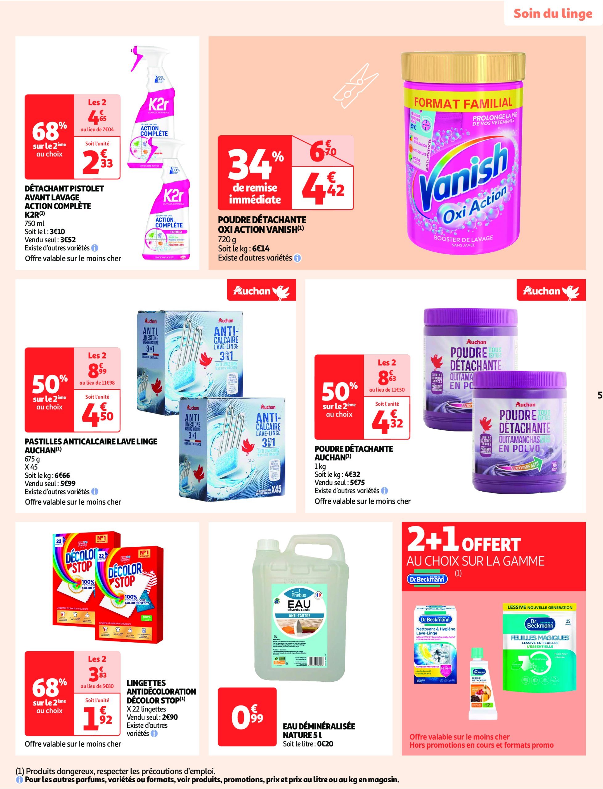 auchan - Catalogue Auchan supermarché - Cap sur le blanc, changez de décor à prix mini dans votre super valable dès 26/12 - 07/01 - page: 5