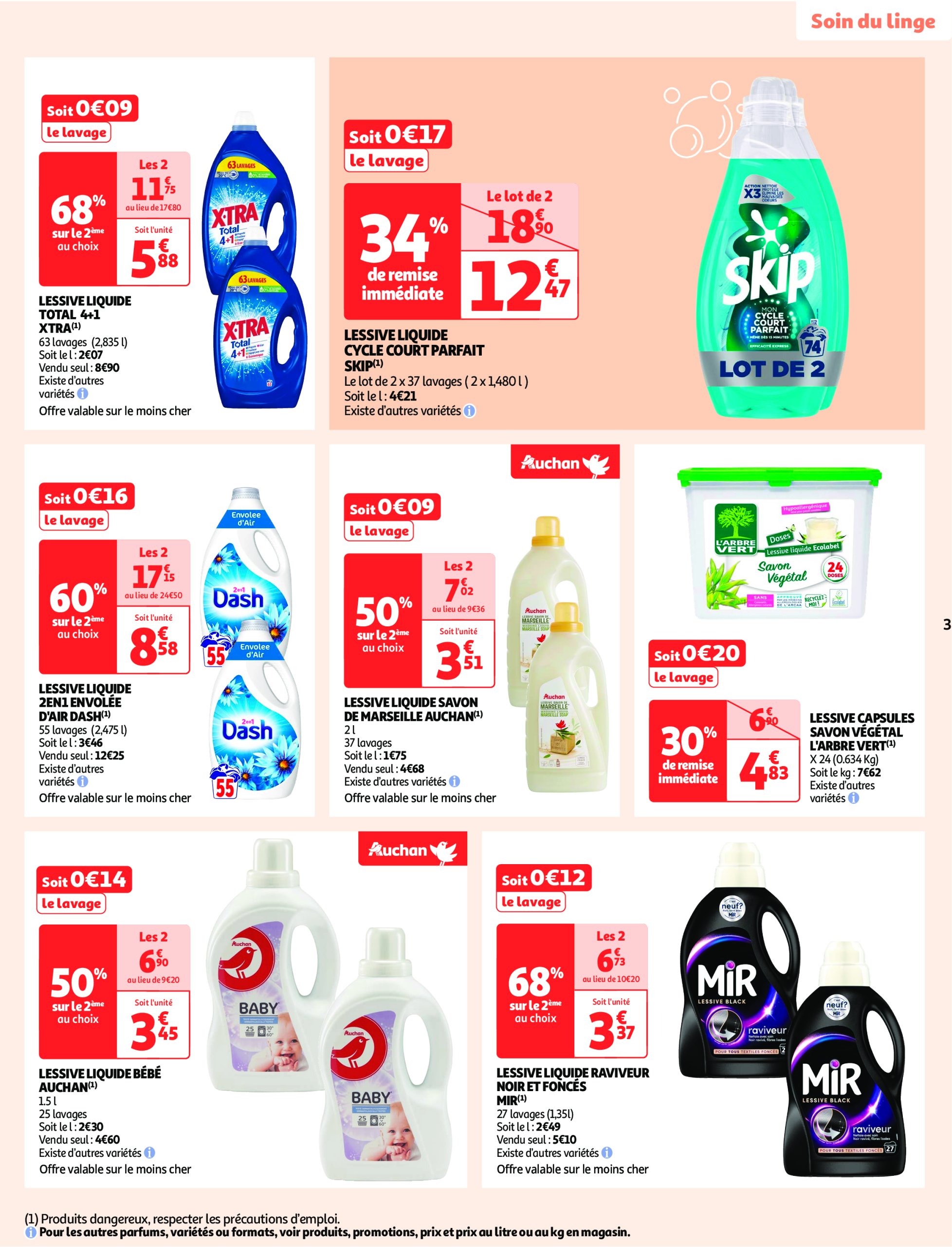 auchan - Catalogue Auchan supermarché - Cap sur le blanc, changez de décor à prix mini dans votre super valable dès 26/12 - 07/01 - page: 3