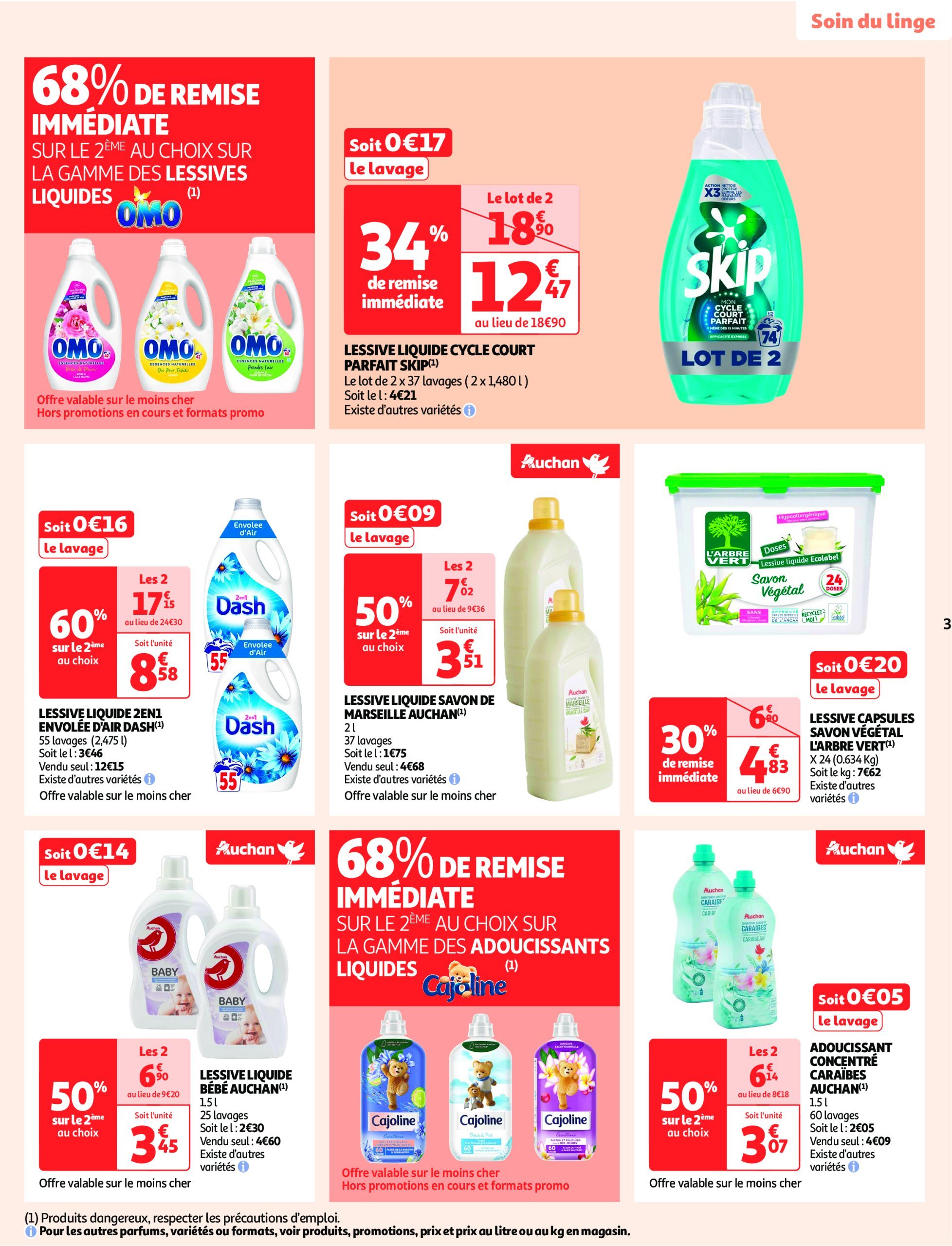 auchan - Catalogue Auchan - Cap sur le blanc, changez de décor à prix mini valable dès 26/12 - 07/01 - page: 3