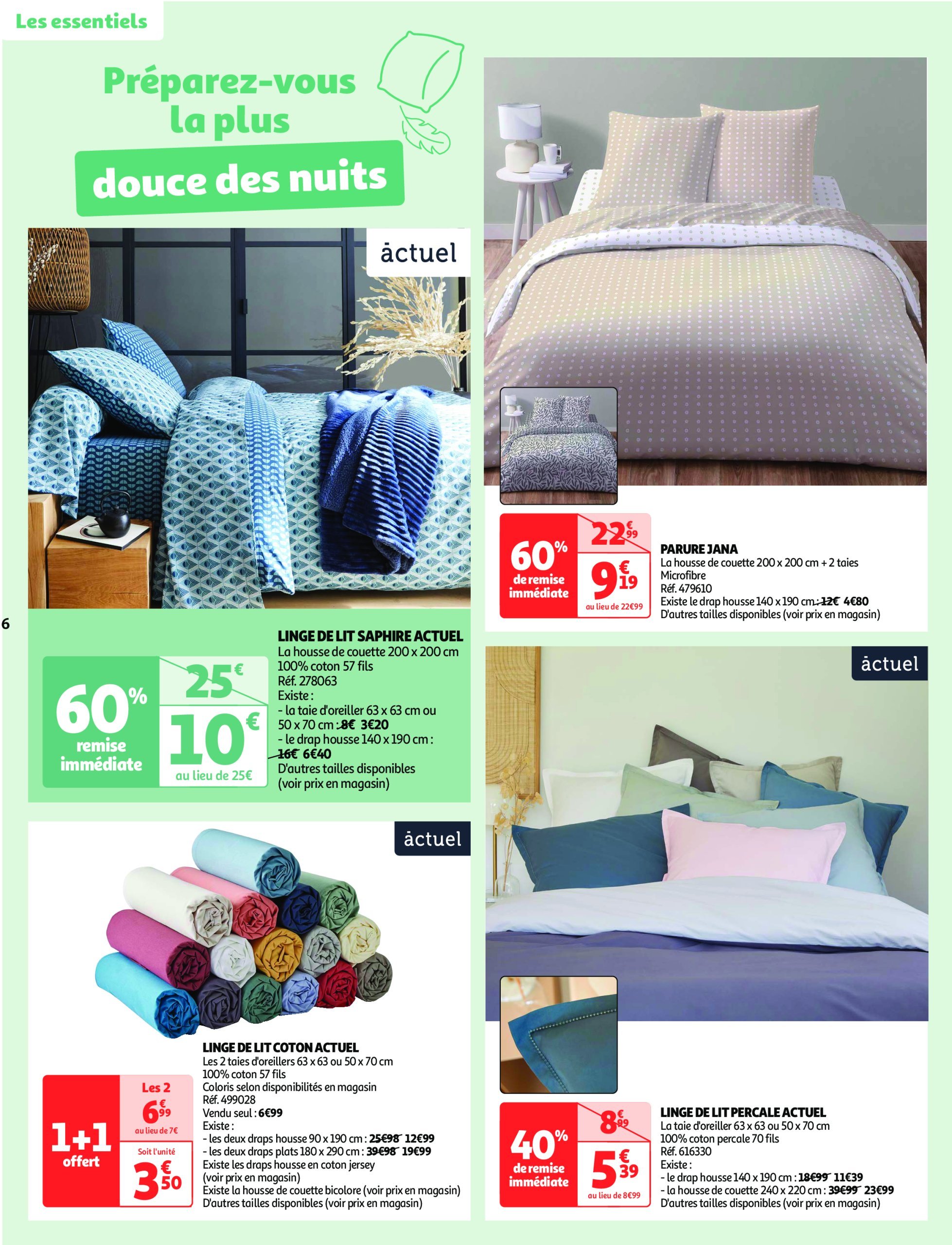 auchan - Catalogue Auchan - Cap sur le blanc, changez de décor à prix mini valable dès 26/12 - 07/01 - page: 6