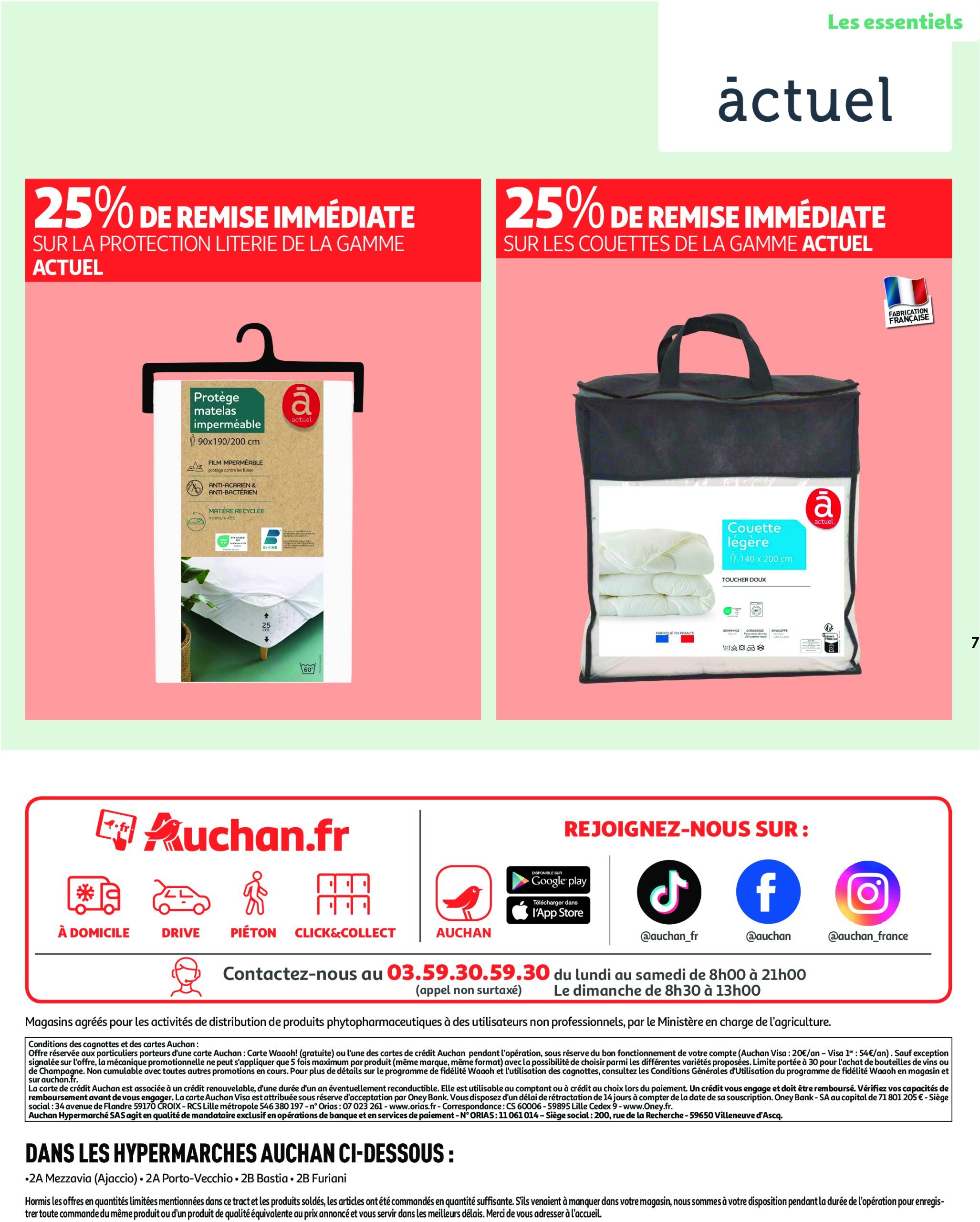 auchan - Catalogue Auchan - Cap sur le blanc, changez de décor à prix mini valable dès 26/12 - 07/01 - page: 7