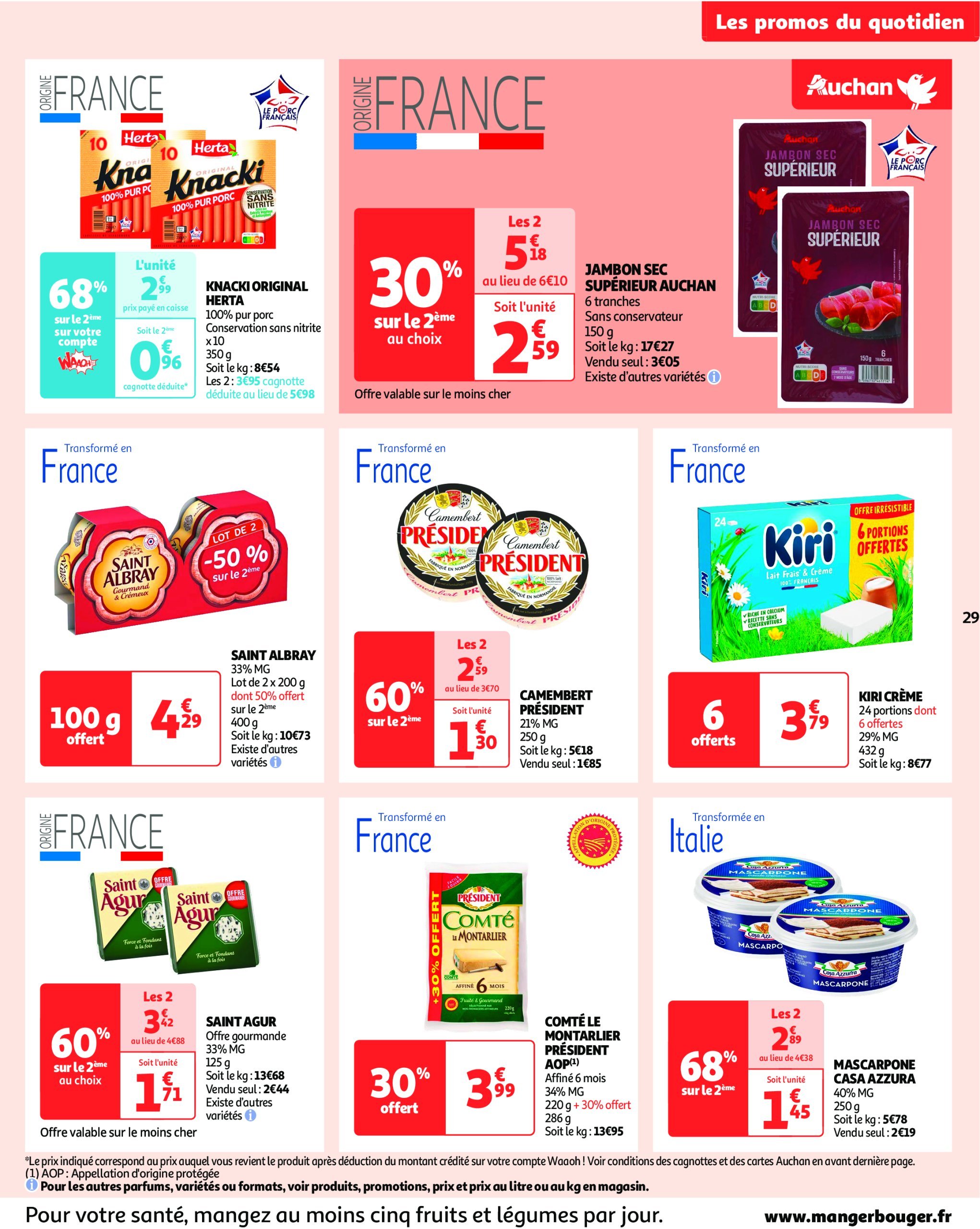 auchan - Catalogue Auchan - Cette semaine plus de 3000 offres en magasin valable dès 26/12 - 31/12 - page: 29