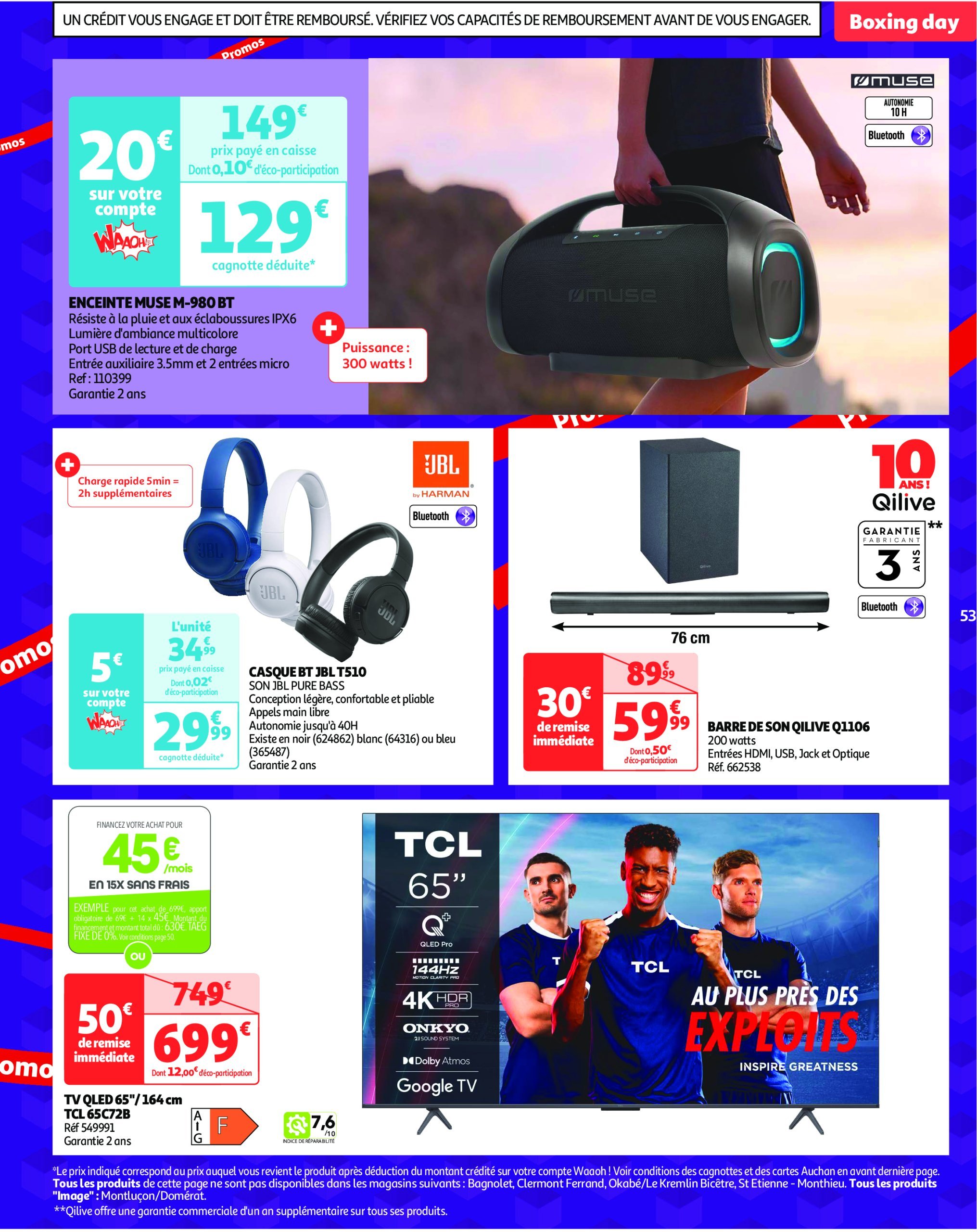 auchan - Catalogue Auchan - Cette semaine plus de 3000 offres en magasin valable dès 26/12 - 31/12 - page: 54