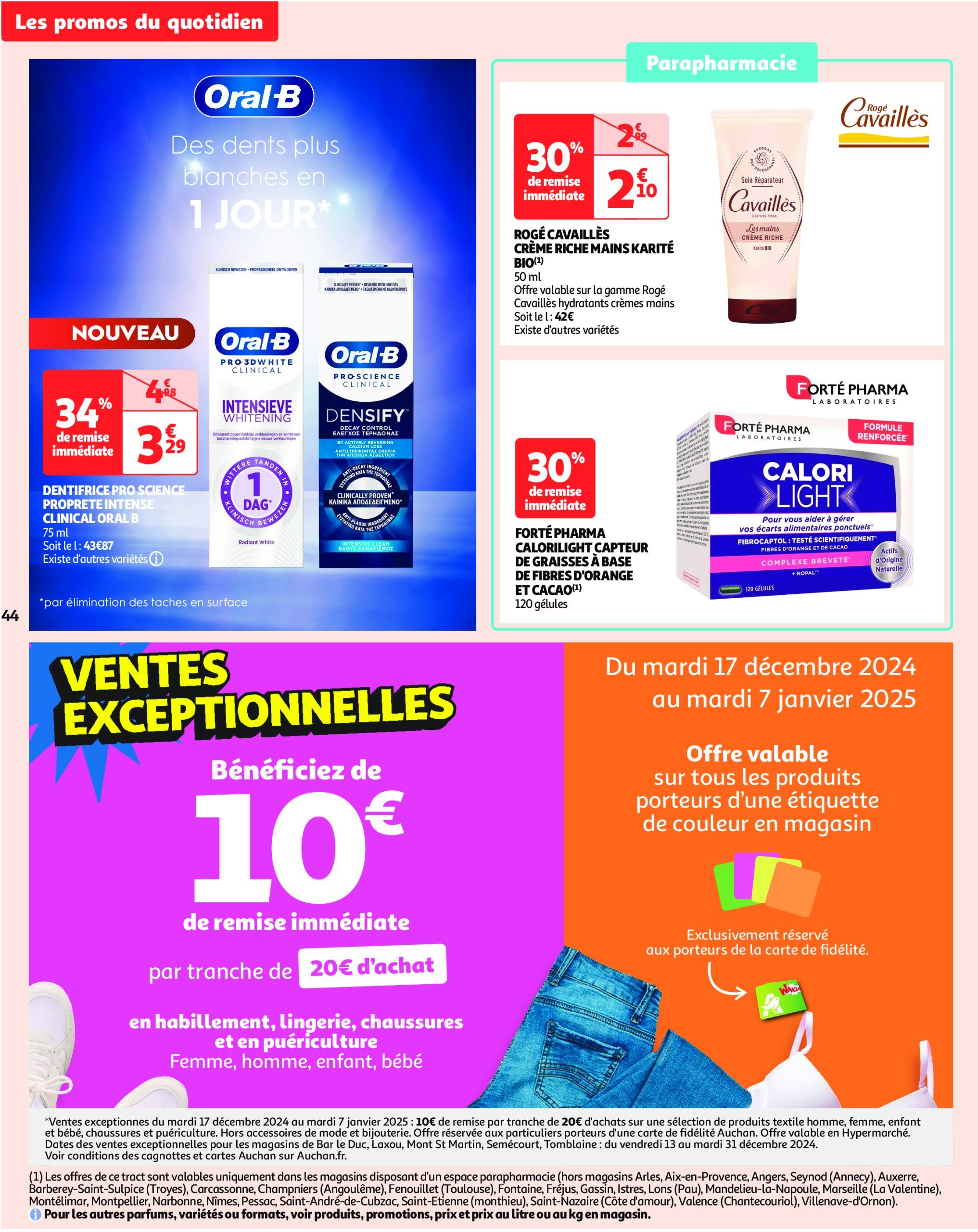 auchan - Catalogue Auchan - Cette semaine plus de 3000 offres en magasin valable dès 26/12 - 31/12 - page: 44