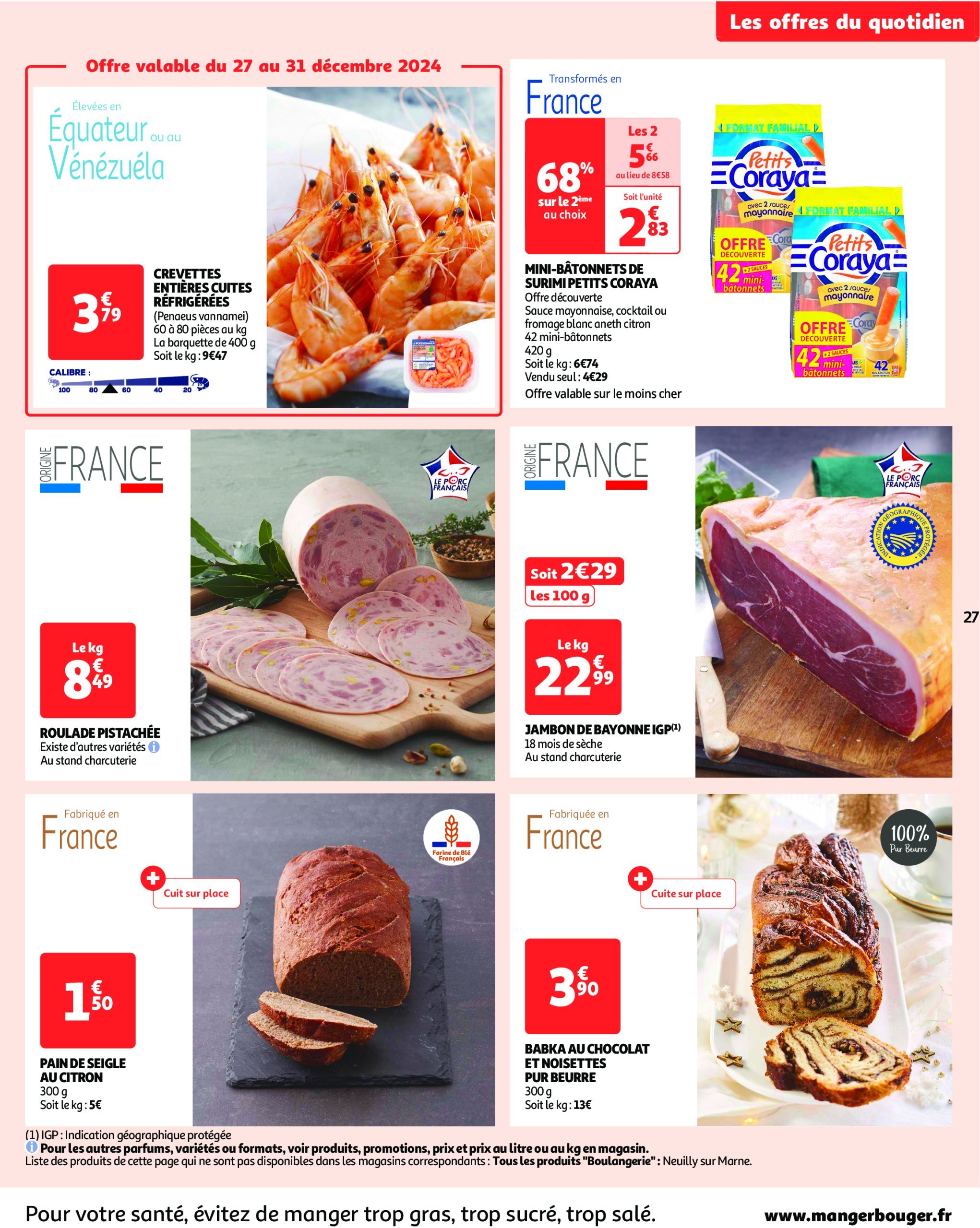 auchan - Catalogue Auchan - Cette semaine plus de 3000 offres en magasin valable dès 26/12 - 31/12 - page: 27