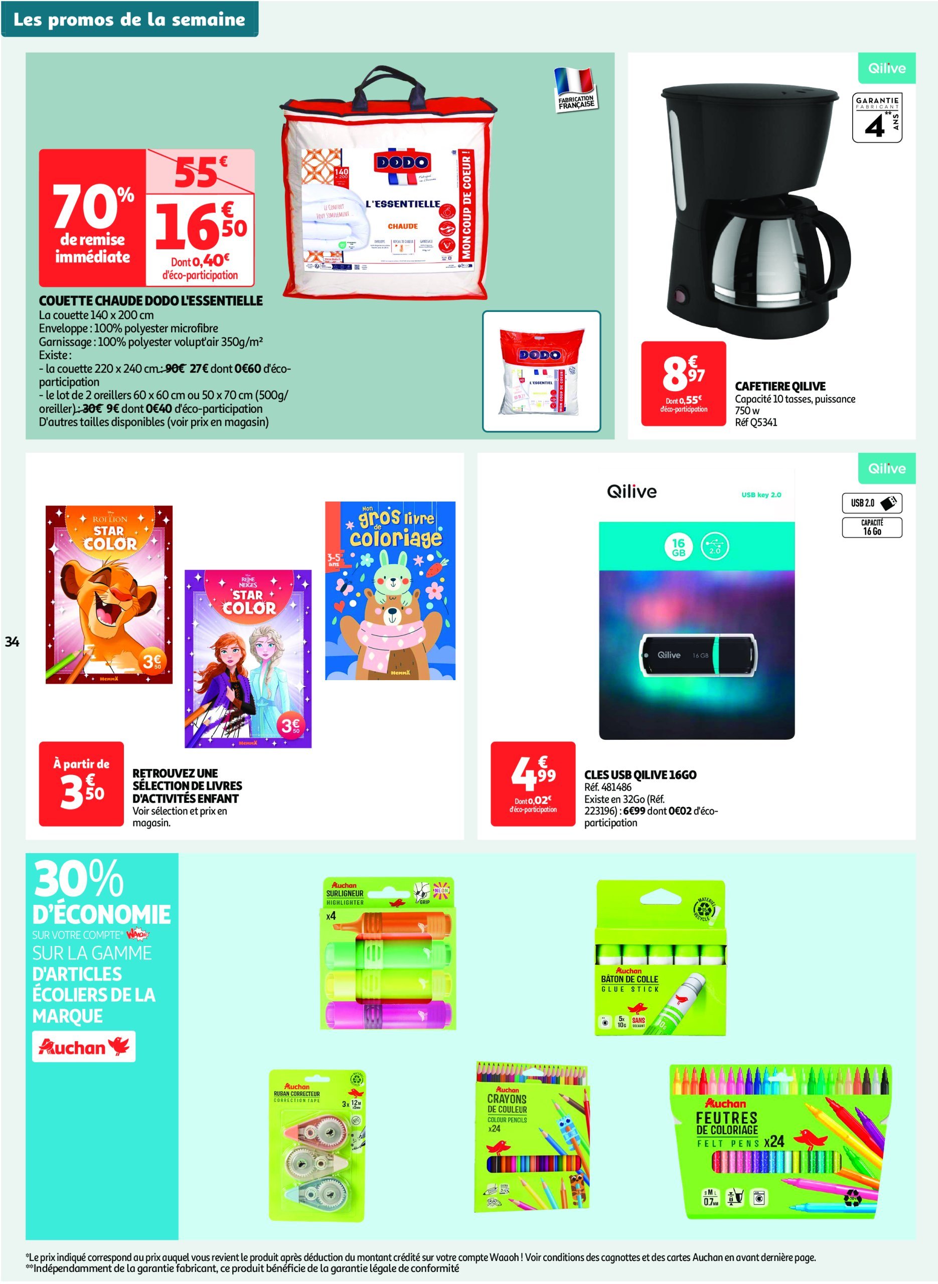 auchan - Catalogue Auchan Supermaché - Spécial XXL valable dès 02/01 - 11/01 - page: 34