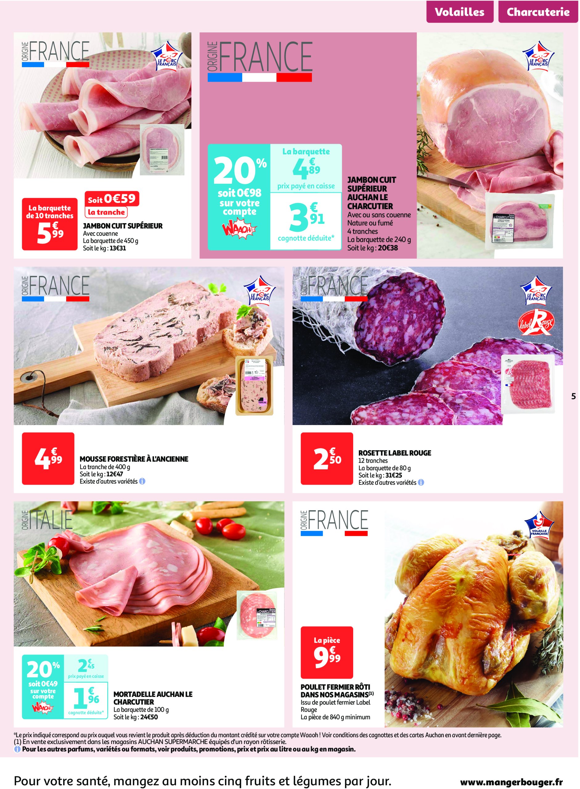 auchan - Catalogue Auchan Supermaché - Spécial XXL valable dès 02/01 - 11/01 - page: 5