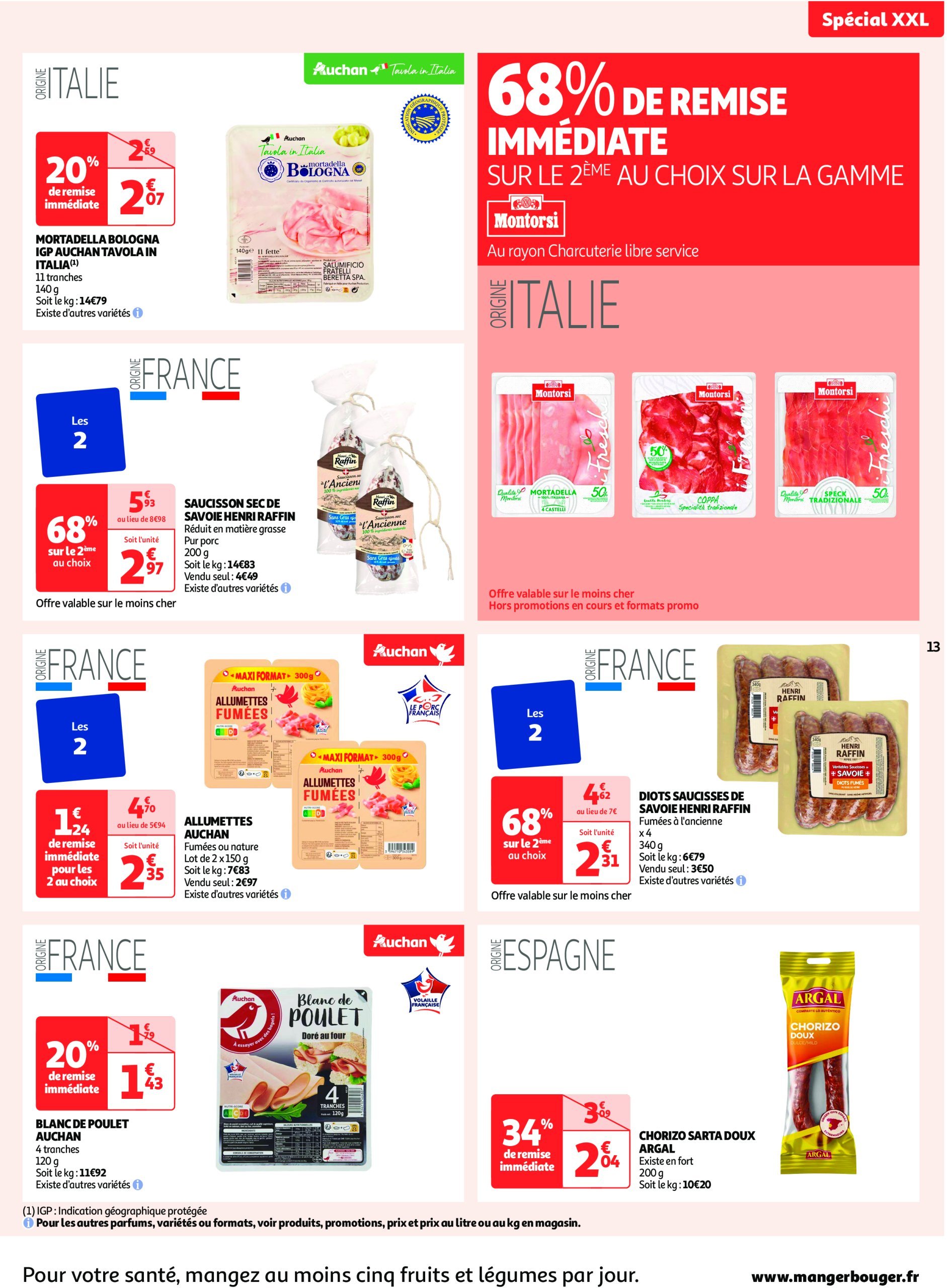 auchan - Catalogue Auchan Supermaché - Spécial XXL valable dès 02/01 - 11/01 - page: 13