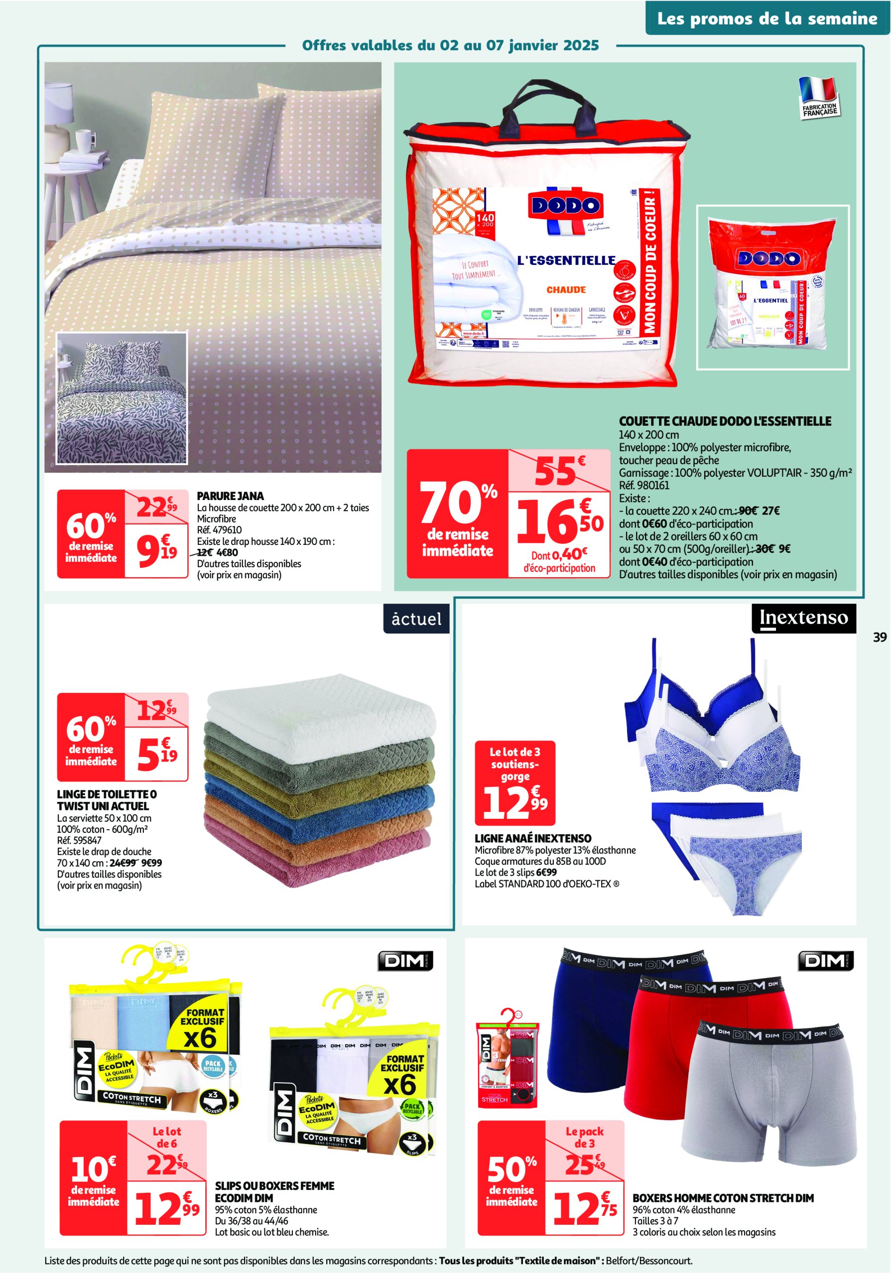 auchan - Catalogue Auchan - Spécial XXL valable dès 02/01 - 12/01 - page: 39