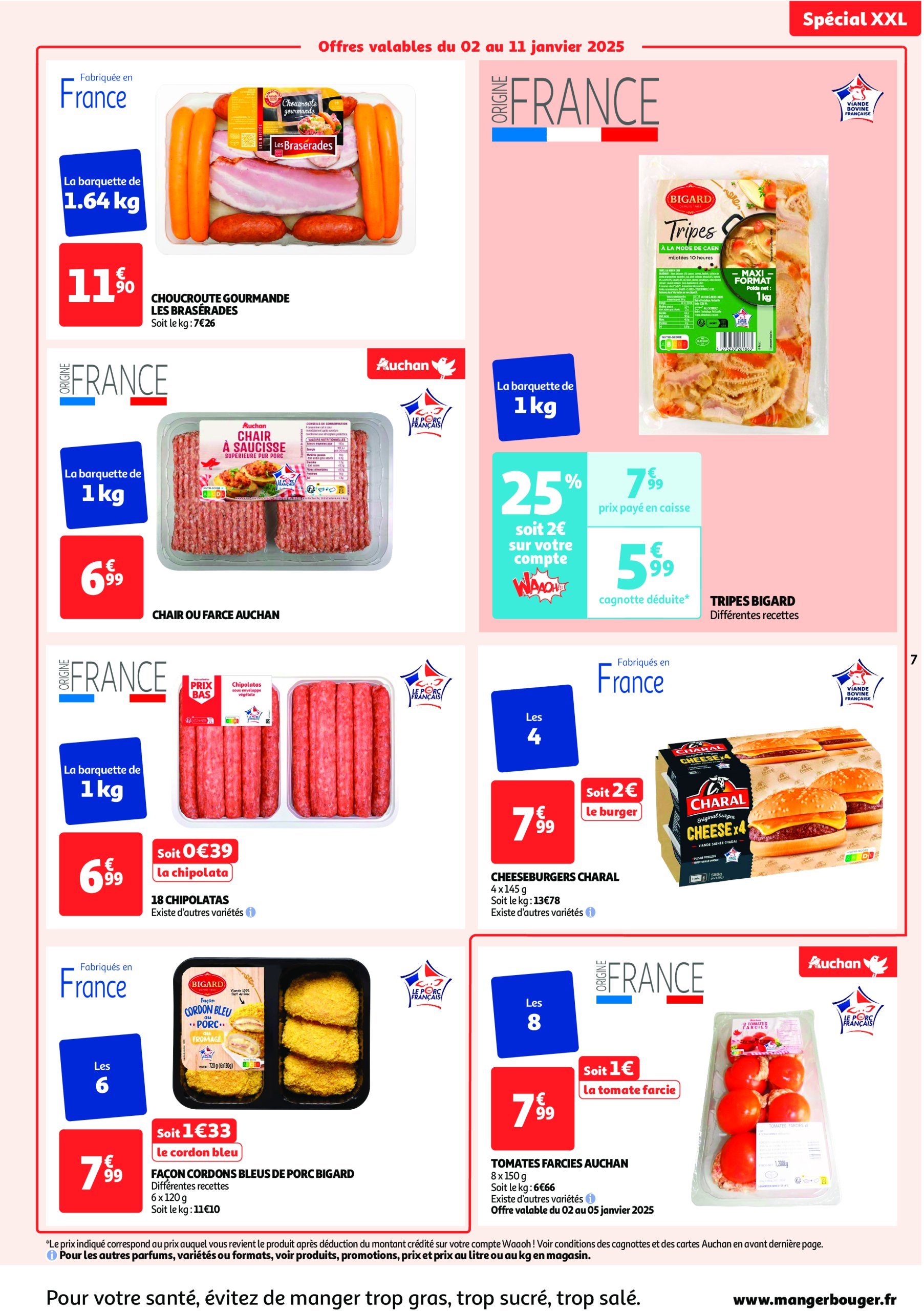 auchan - Catalogue Auchan - Spécial XXL valable dès 02/01 - 12/01 - page: 7