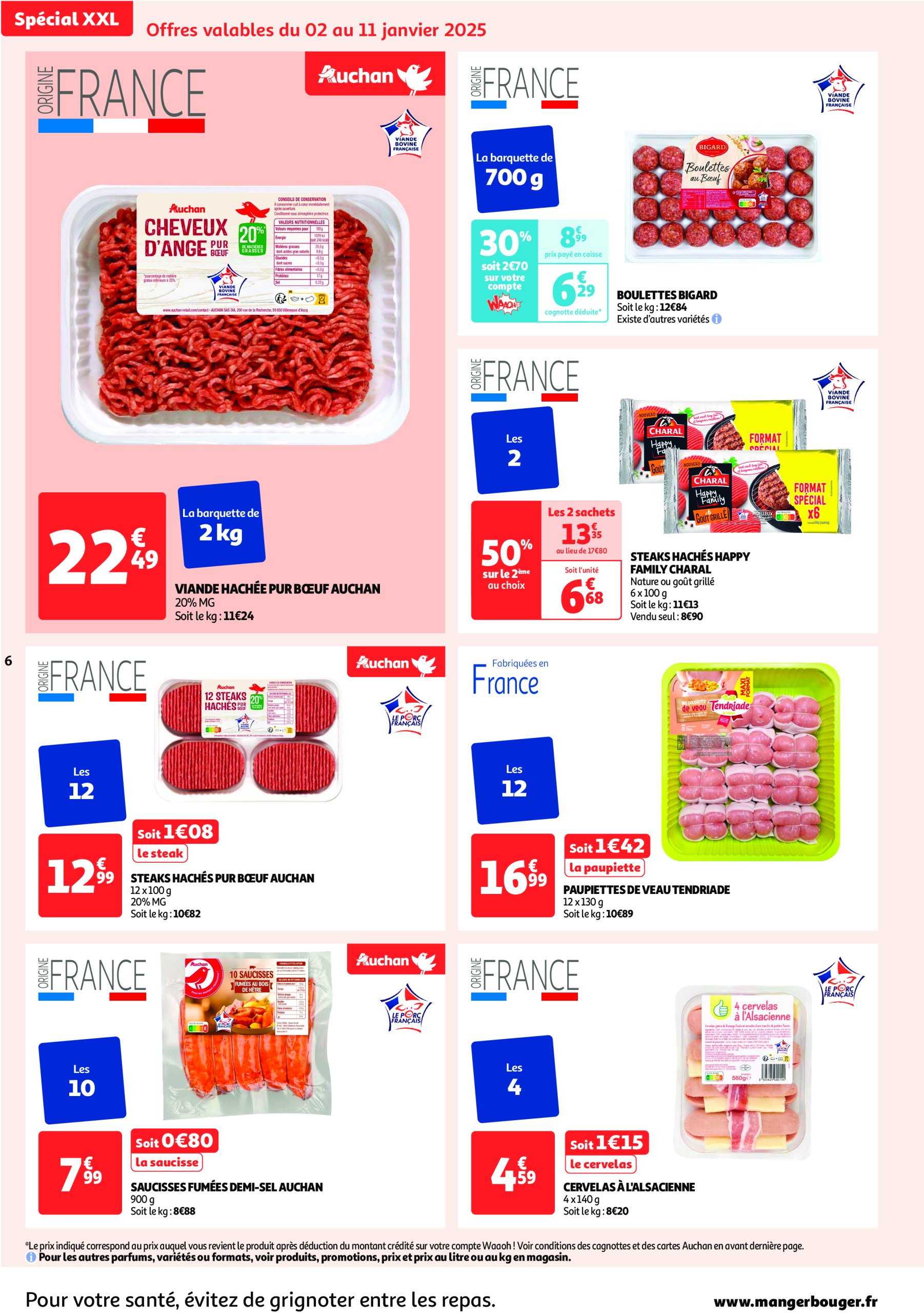 auchan - Catalogue Auchan - Spécial XXL valable dès 02/01 - 12/01 - page: 6