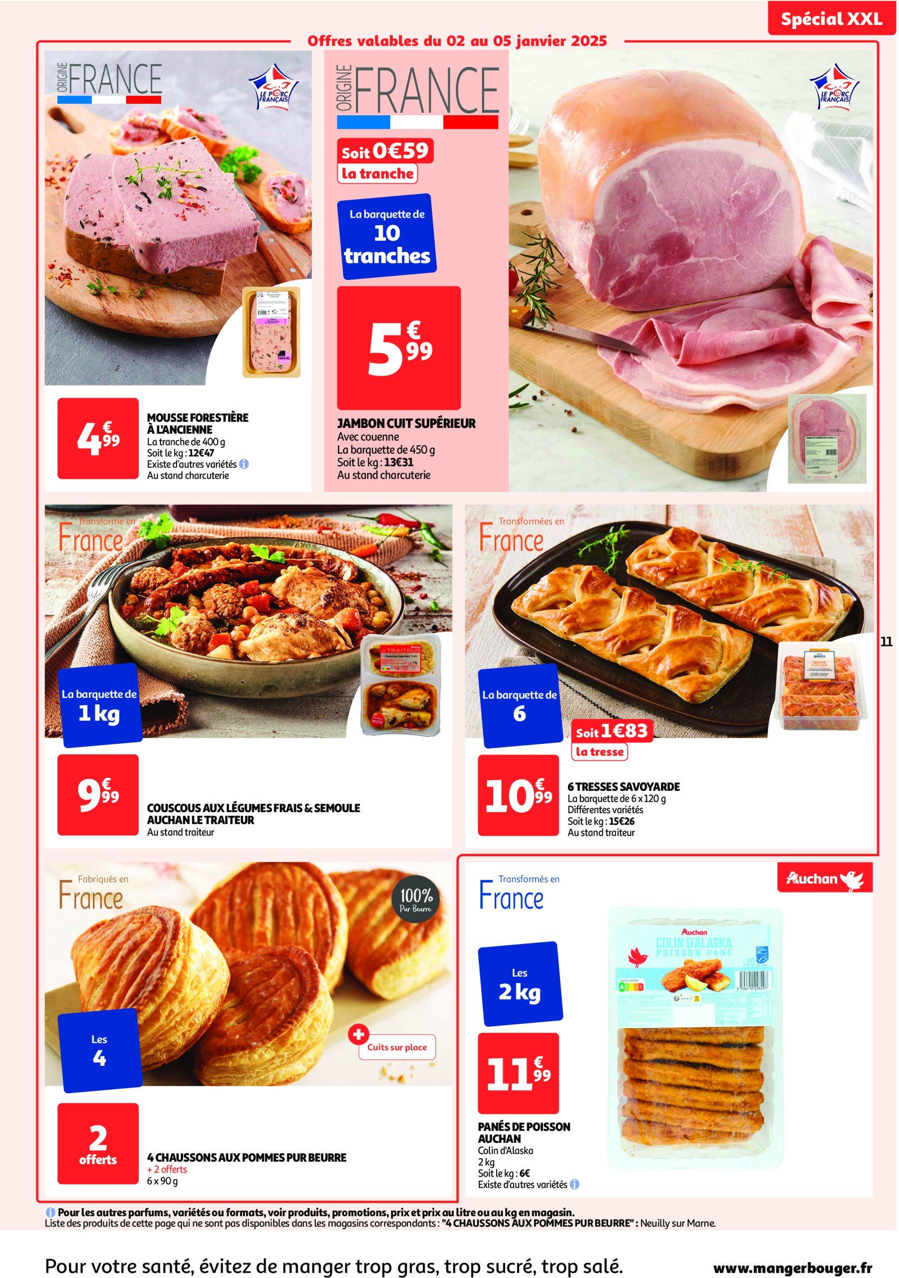 auchan - Catalogue Auchan - Spécial XXL valable dès 02/01 - 12/01 - page: 11