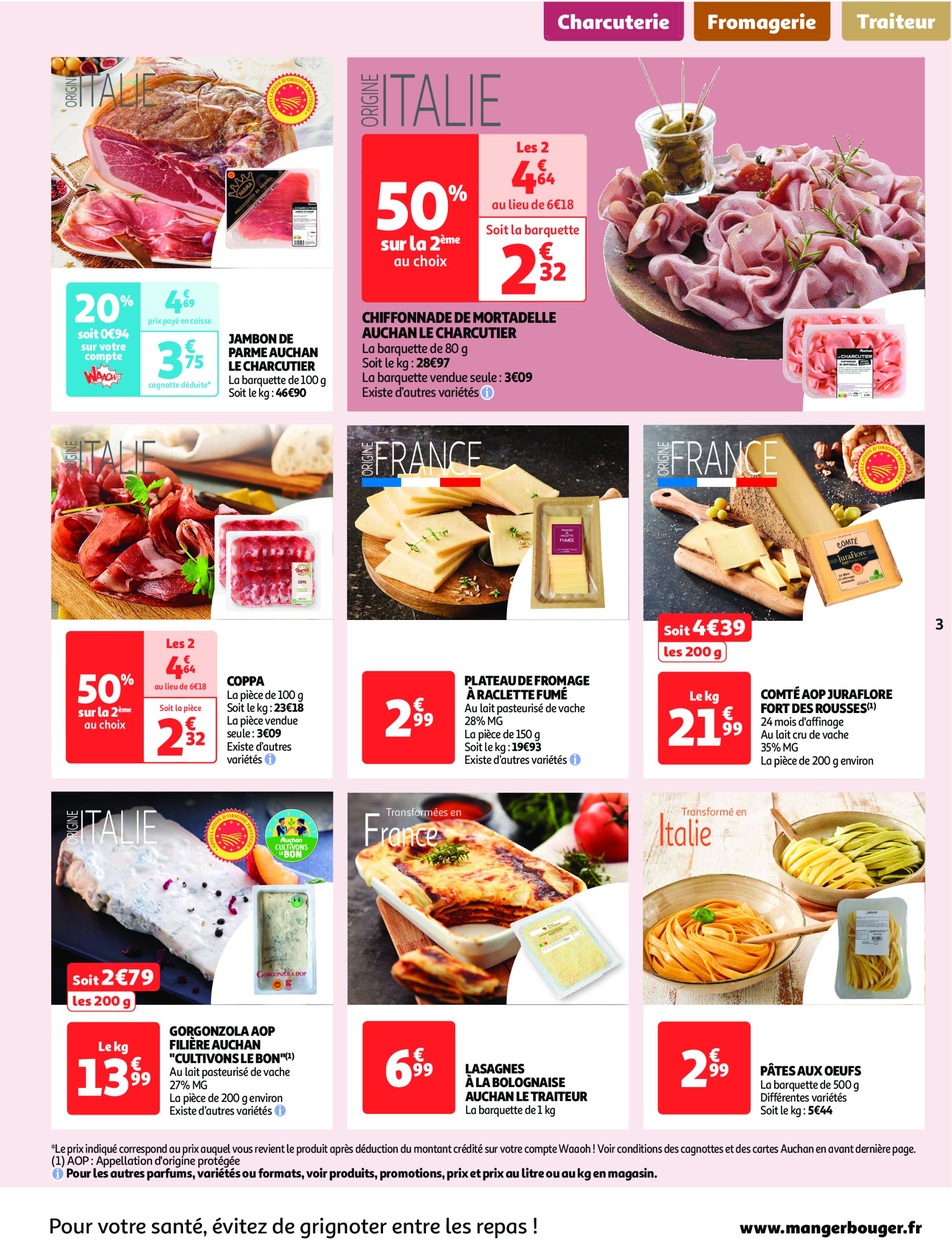 auchan - Catalogue Auchan Supermarché - Le frais, le bon moins cher valable dès 07/01 - 11/01 - page: 3