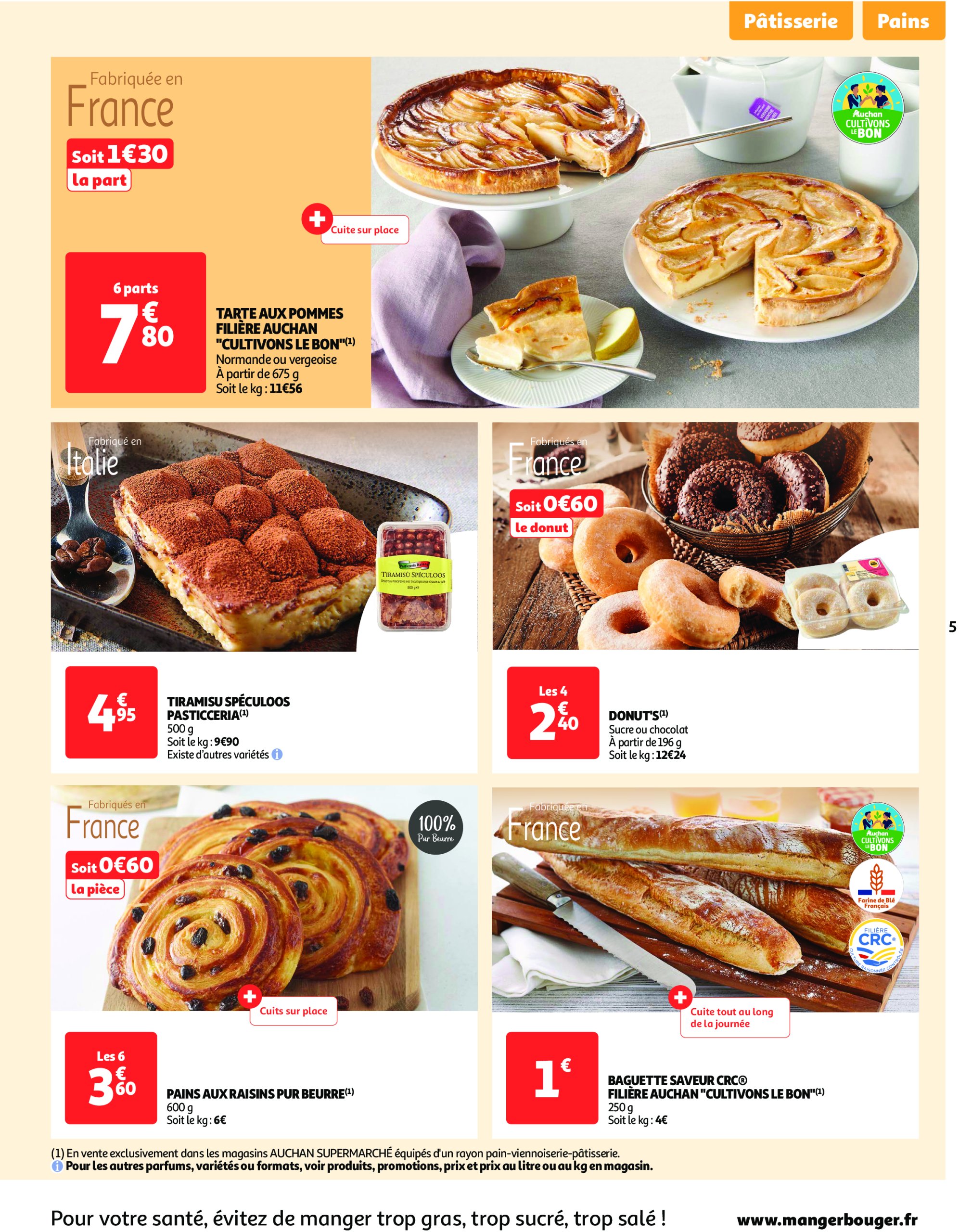 auchan - Catalogue Auchan Supermarché - Le frais, le bon moins cher valable dès 07/01 - 11/01 - page: 5