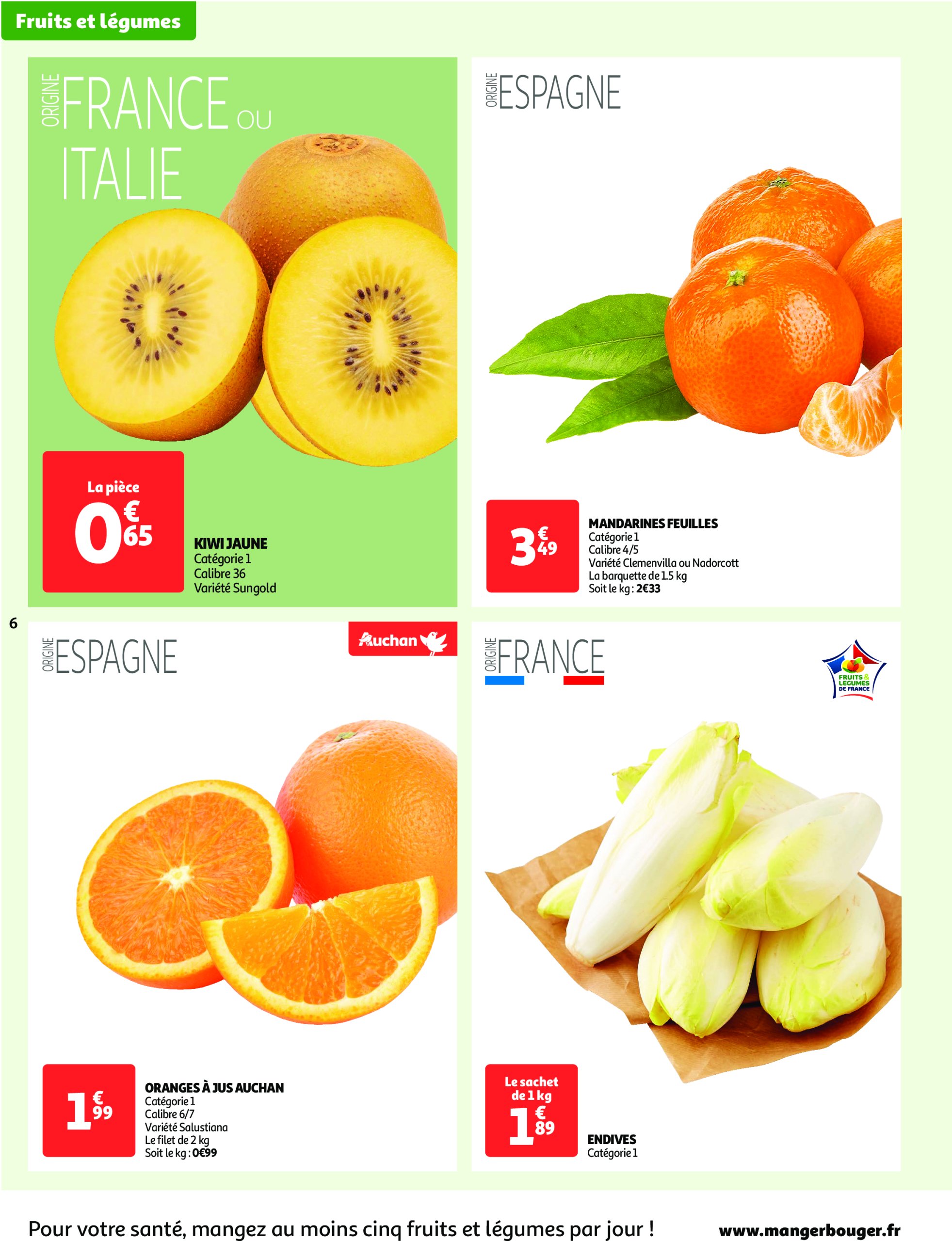 auchan - Catalogue Auchan Supermarché - Le frais, le bon moins cher valable dès 07/01 - 11/01 - page: 6