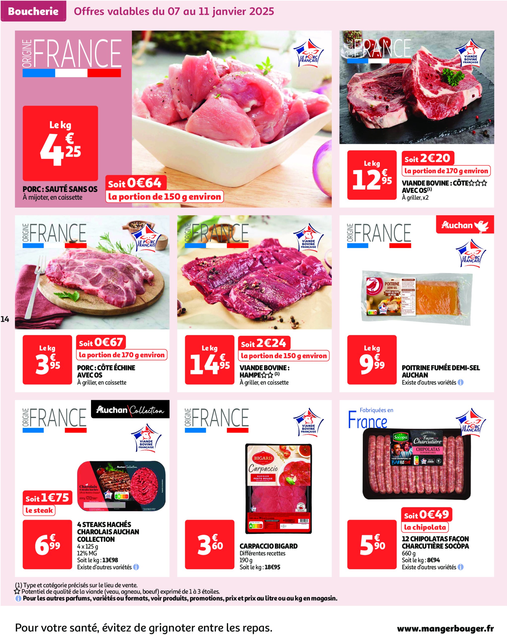 auchan - Catalogue Auchan - Des prix bas dès les premiers pas valable dès 07/01 - 19/01 - page: 14