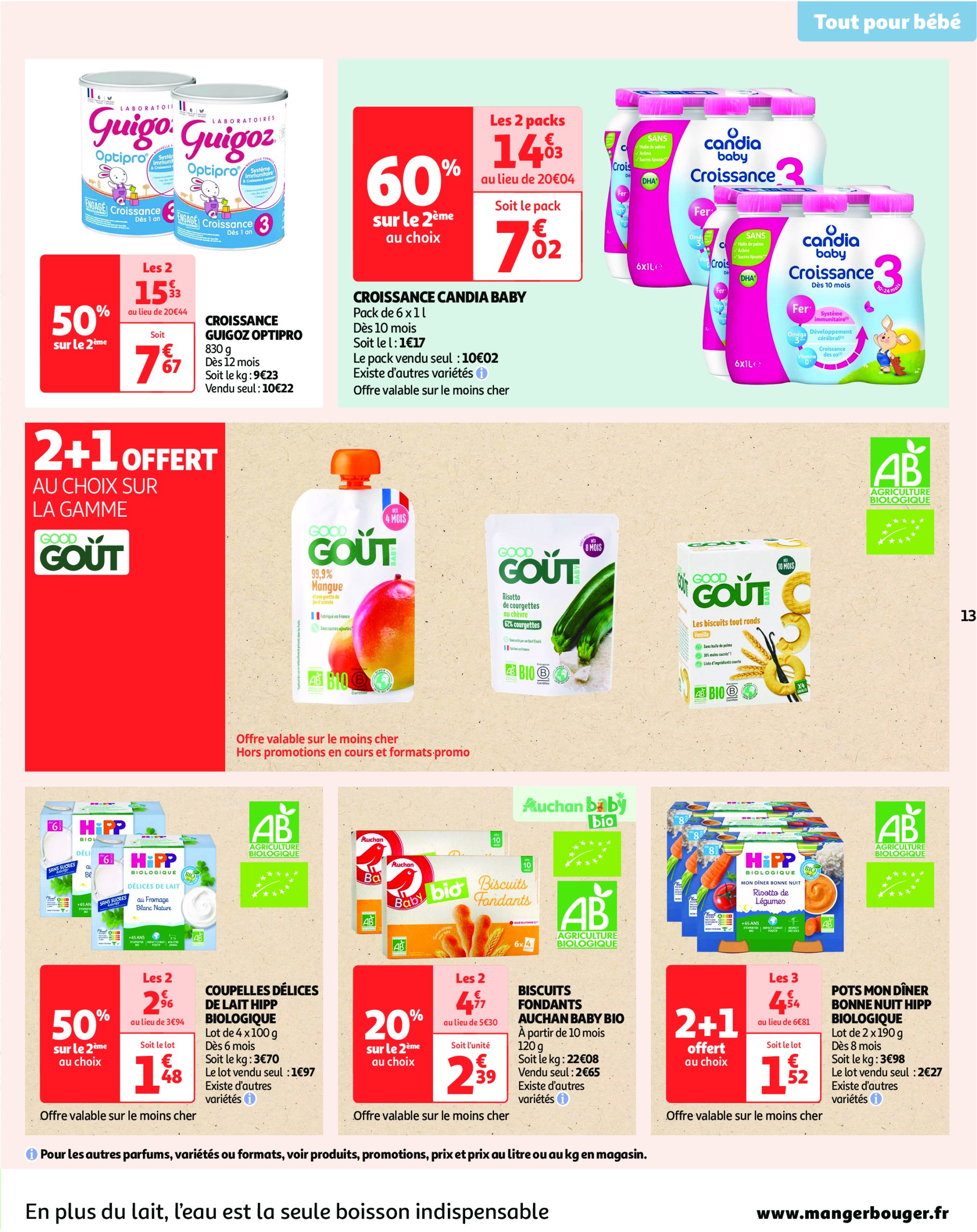 auchan - Catalogue Auchan - Des prix bas dès les premiers pas valable dès 07/01 - 19/01 - page: 13