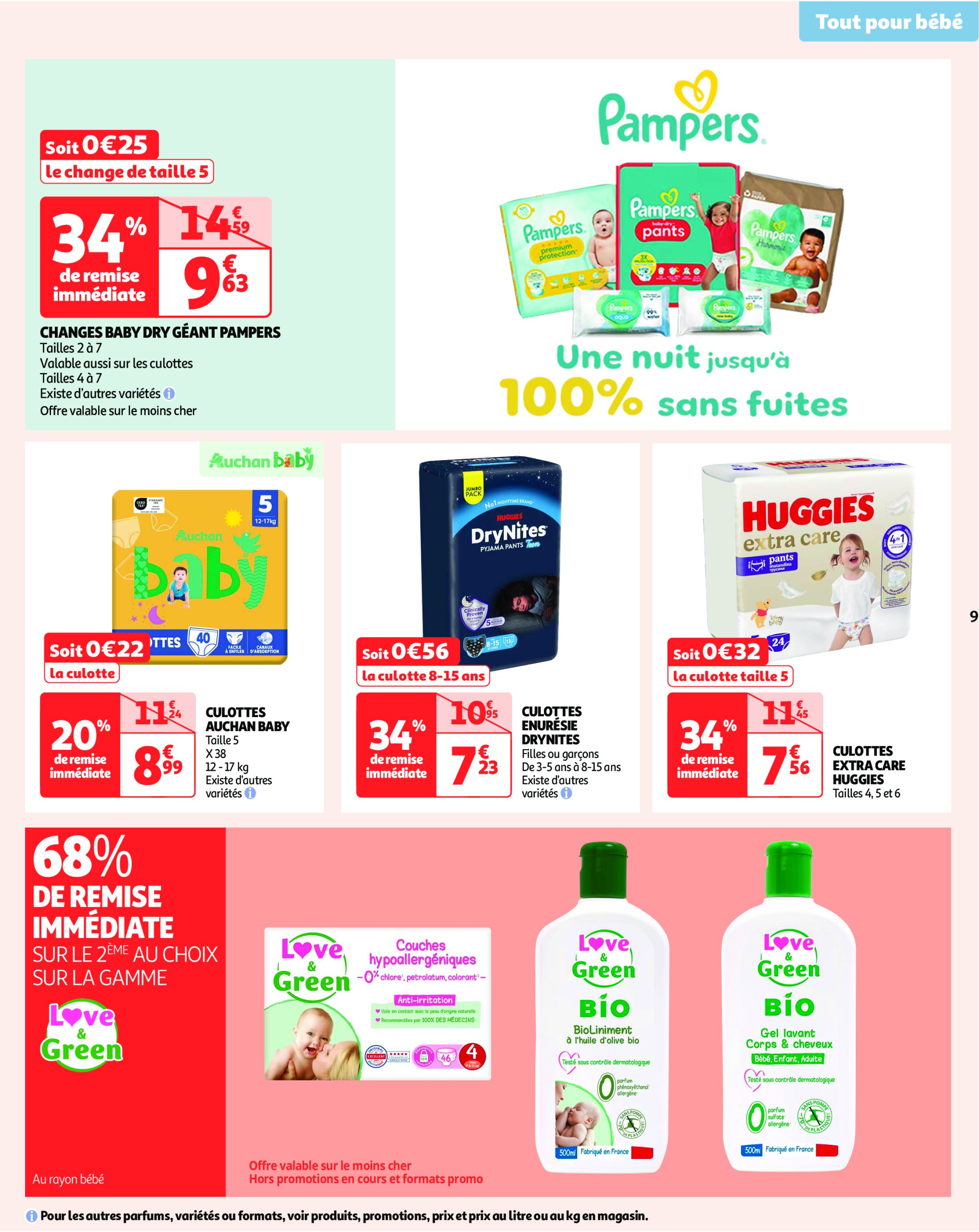 auchan - Catalogue Auchan - Des prix bas dès les premiers pas valable dès 07/01 - 19/01 - page: 9