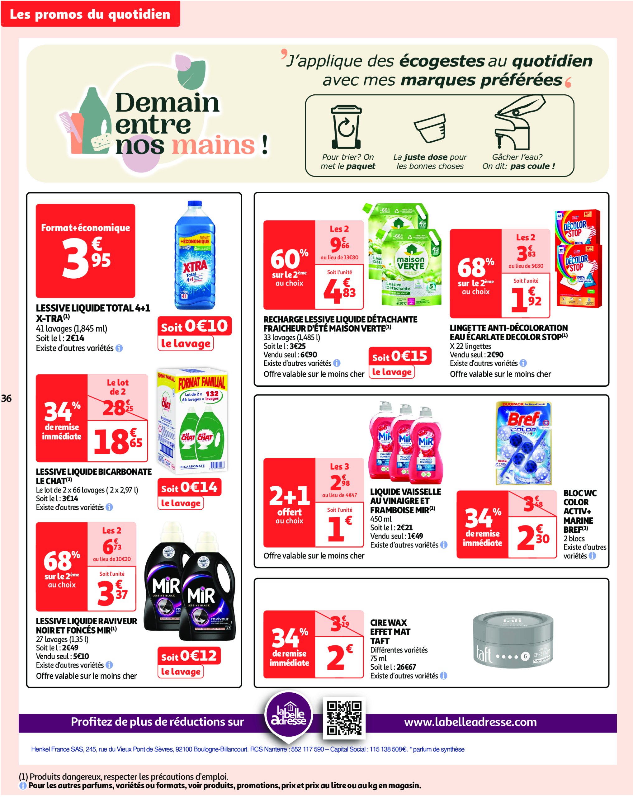 auchan - Catalogue Auchan - Des prix bas dès les premiers pas valable dès 07/01 - 19/01 - page: 36