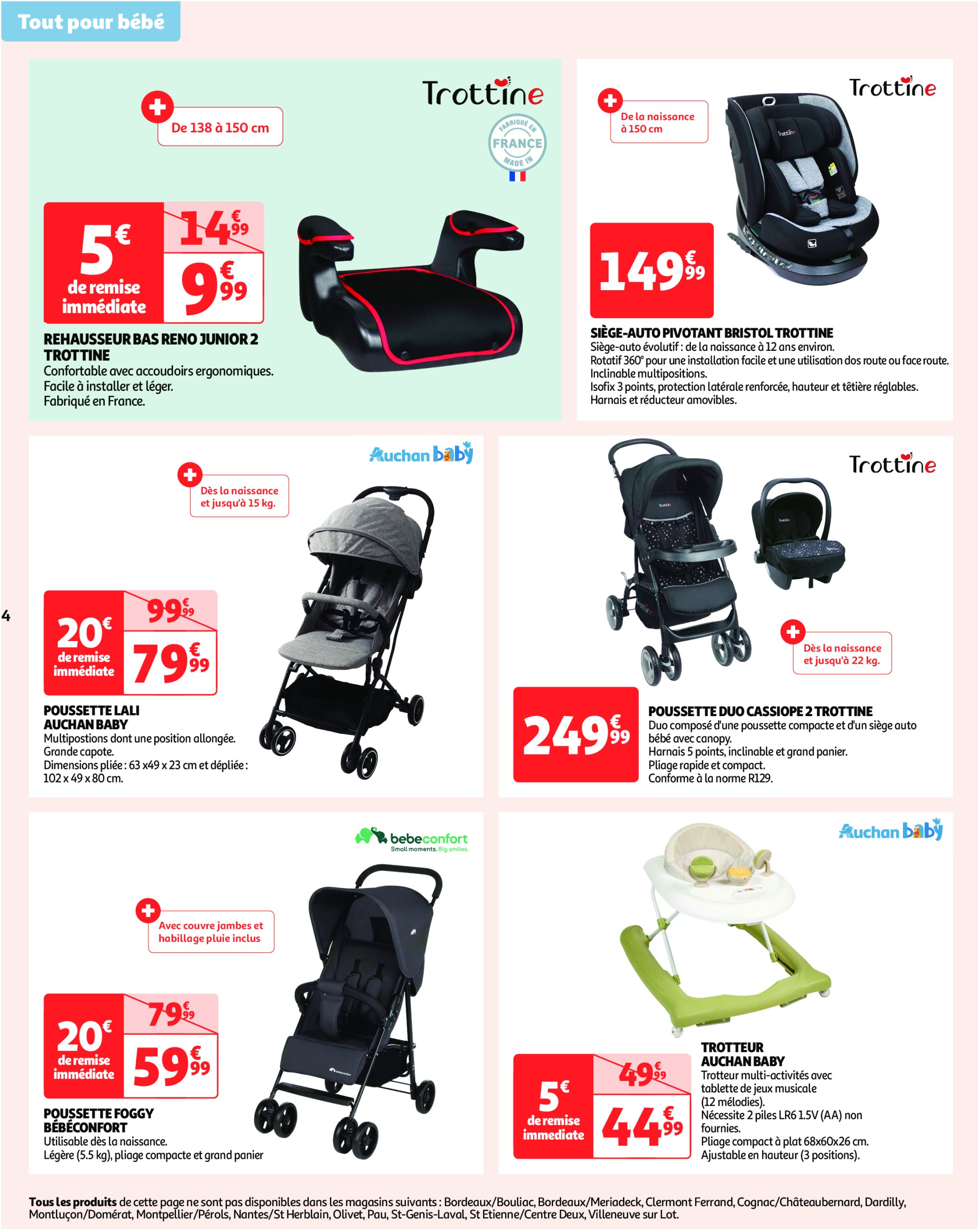 auchan - Catalogue Auchan - Des prix bas dès les premiers pas valable dès 07/01 - 19/01 - page: 4