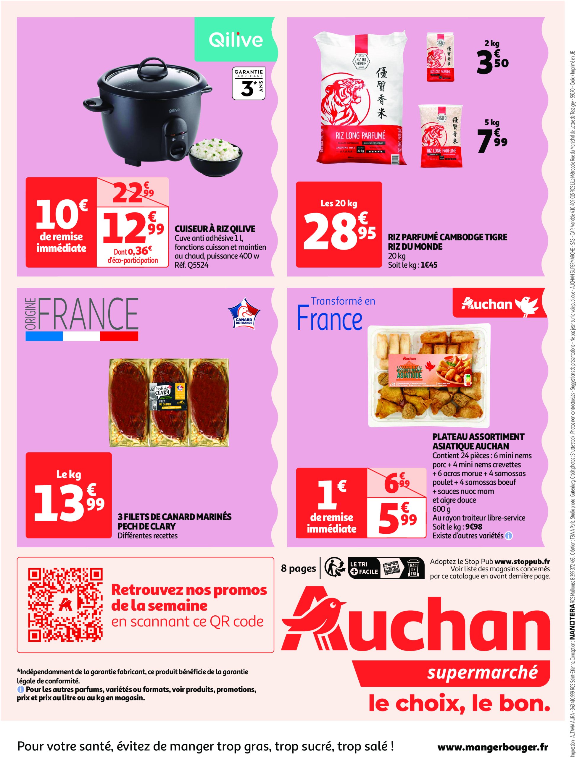 auchan - Catalogue Auchan supermarché - On peut aller très loin avec des prix bas dans votre super valable dès 14/01 - 29/01 - page: 8