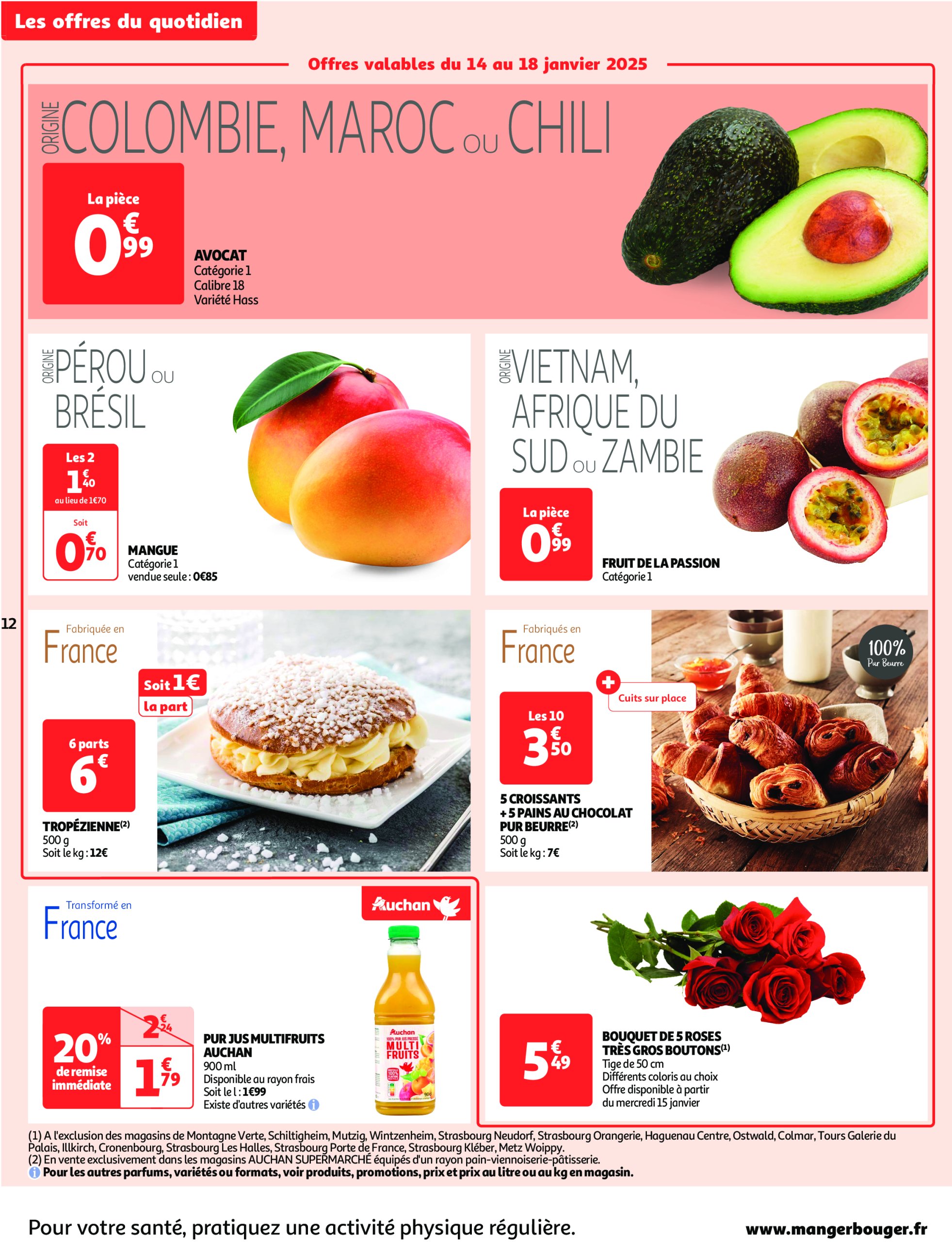 auchan - Catalogue Auchan supermarché - C'est parti pour une année moins chère sans votre super valable dès 14/01 - 25/01 - page: 12