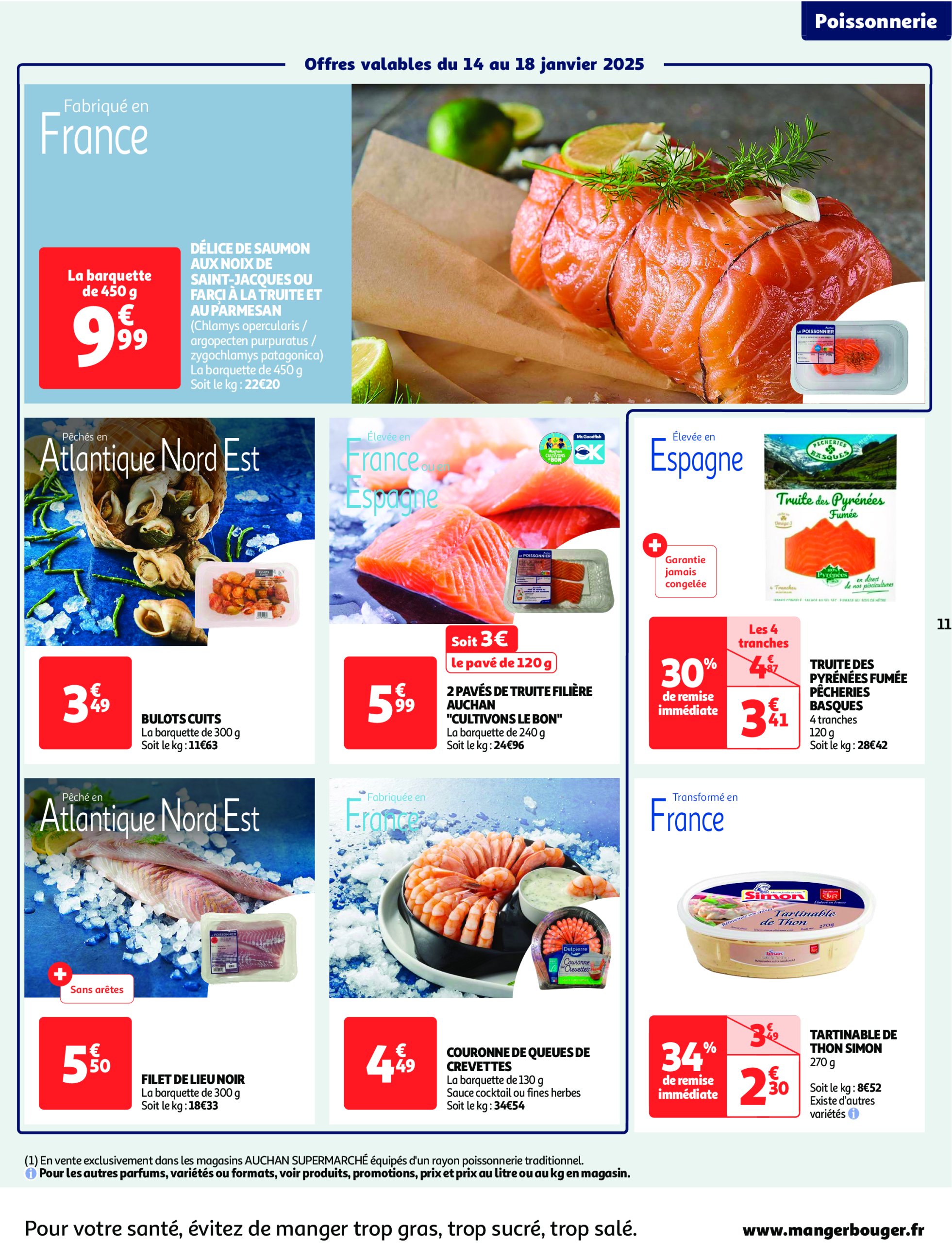 auchan - Catalogue Auchan supermarché - C'est parti pour une année moins chère sans votre super valable dès 14/01 - 25/01 - page: 11