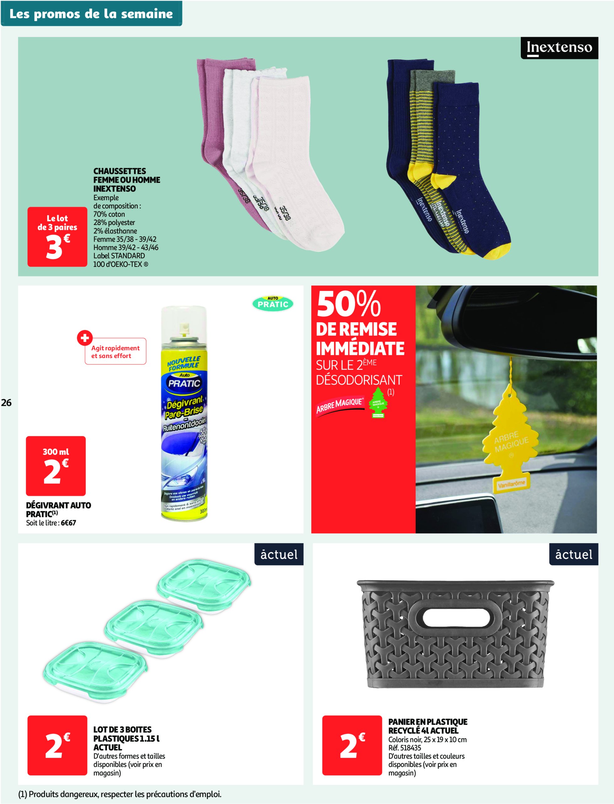 auchan - Catalogue Auchan supermarché - C'est parti pour une année moins chère sans votre super valable dès 14/01 - 25/01 - page: 26