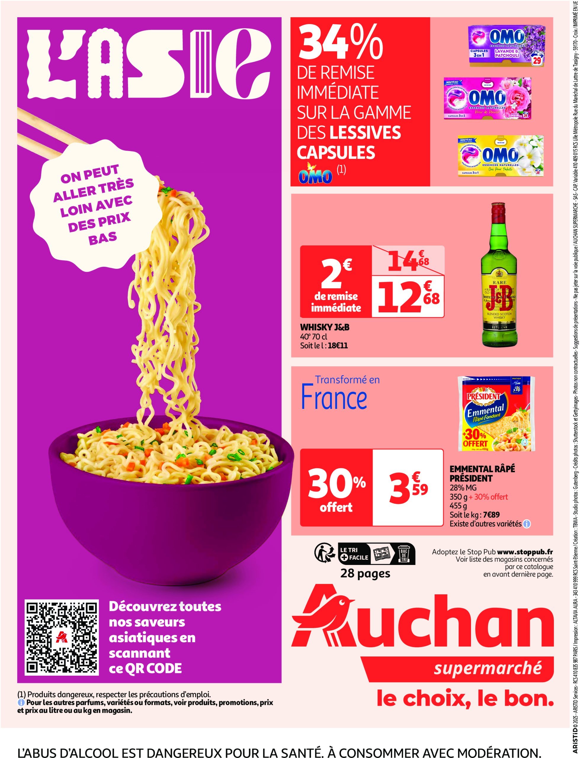 auchan - Catalogue Auchan supermarché - C'est parti pour une année moins chère sans votre super valable dès 14/01 - 25/01 - page: 28