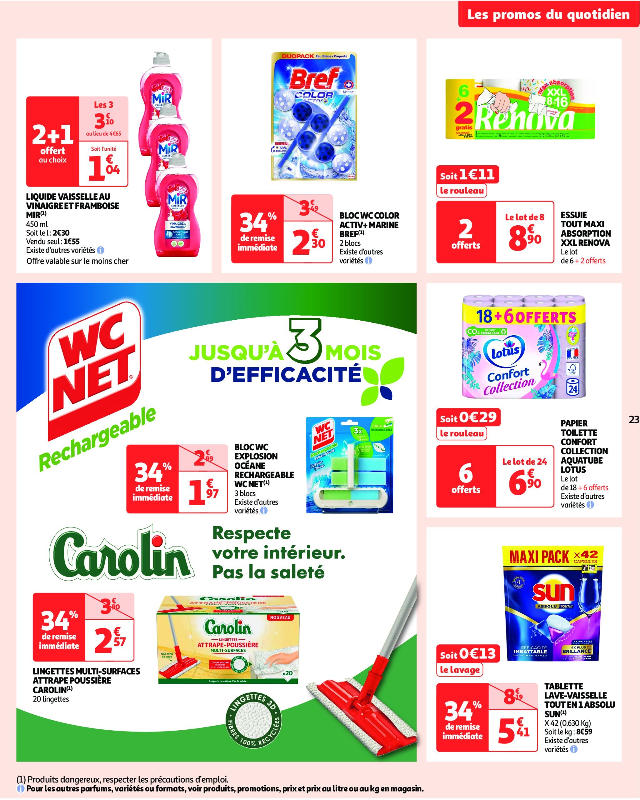 auchan - Catalogue Auchan supermarché - C'est parti pour une année moins chère sans votre super valable dès 14/01 - 25/01 - page: 23