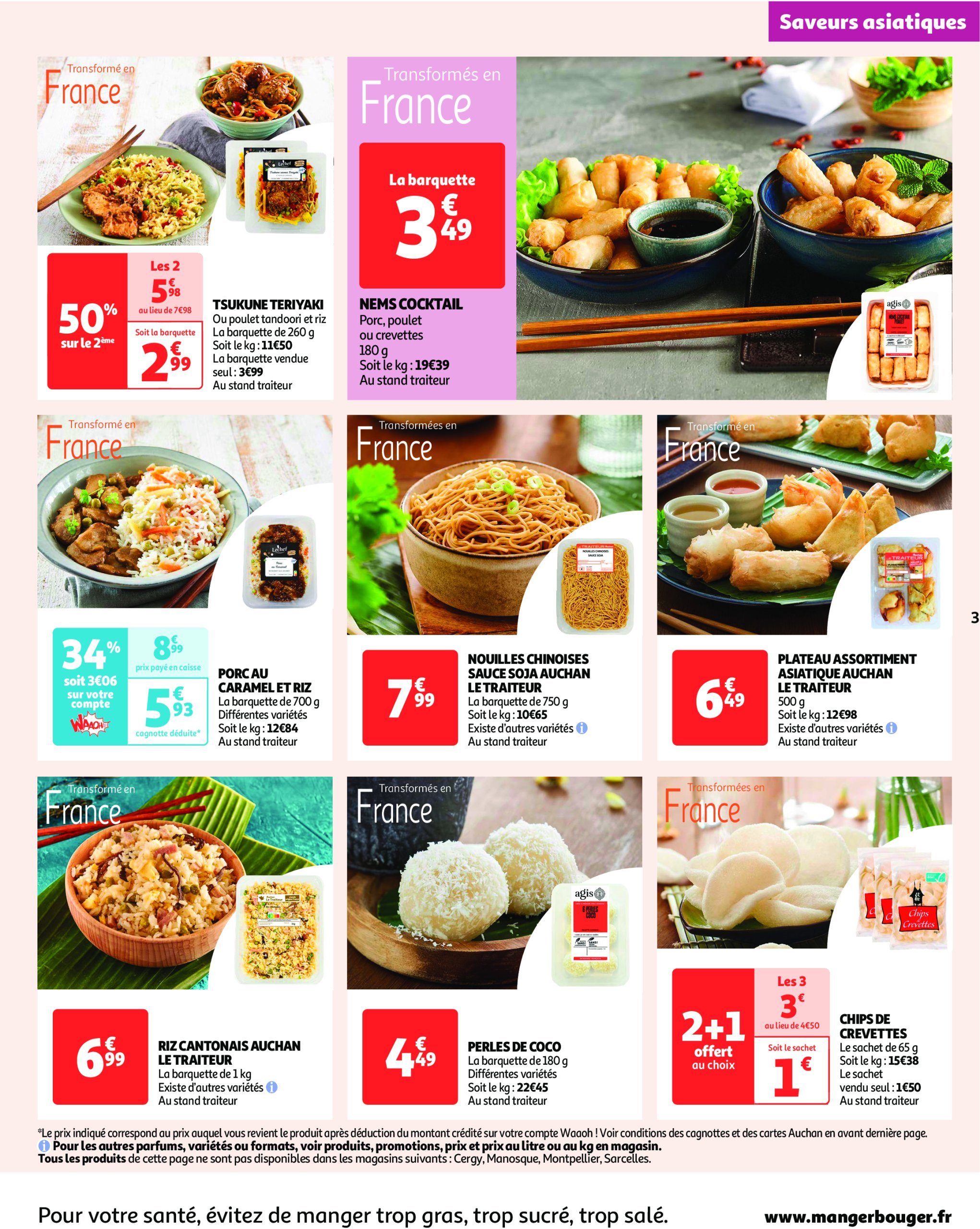 auchan - Catalogue Auchan - On peut aller très loin avec des prix bas valable dès 14/01 - 29/01 - page: 3