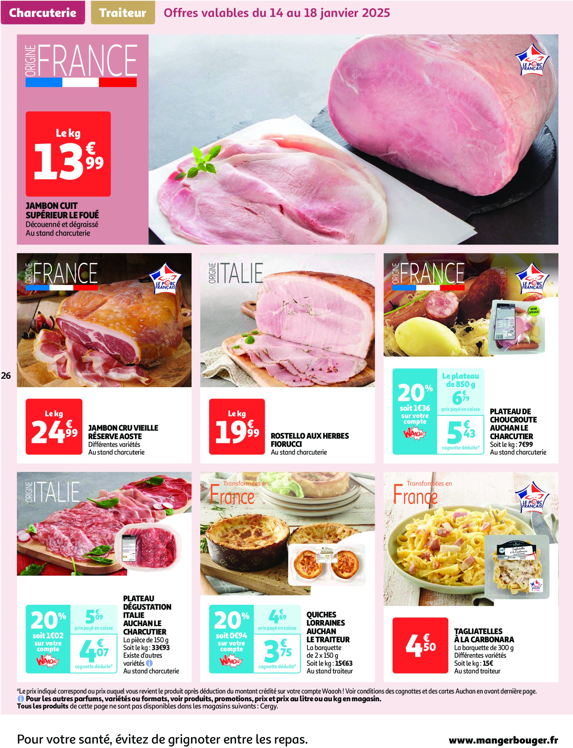 auchan - Catalogue Auchan - C'est parti pour une année moins chère valable dès 14/01 - 26/01 - page: 26