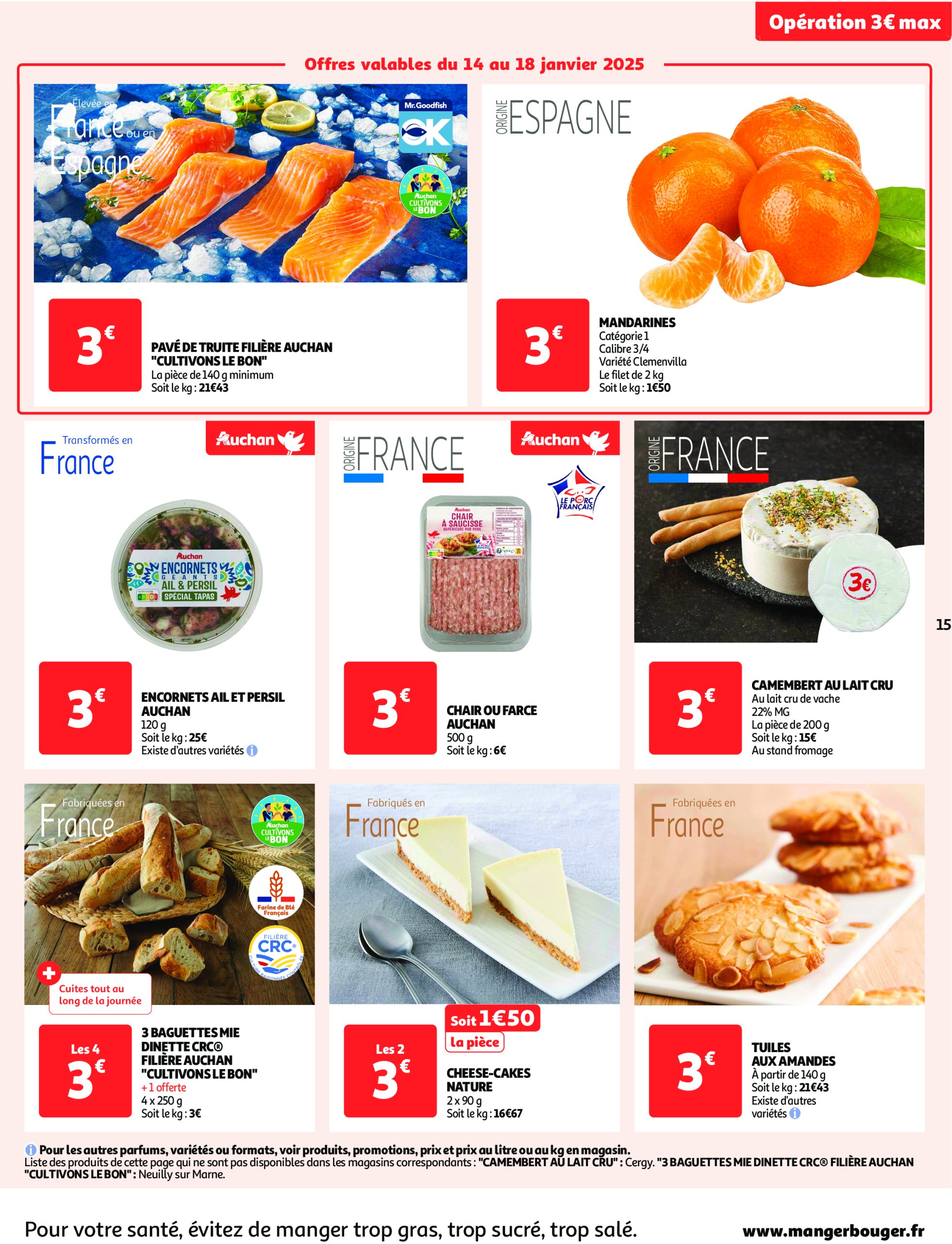 auchan - Catalogue Auchan - C'est parti pour une année moins chère valable dès 14/01 - 26/01 - page: 15