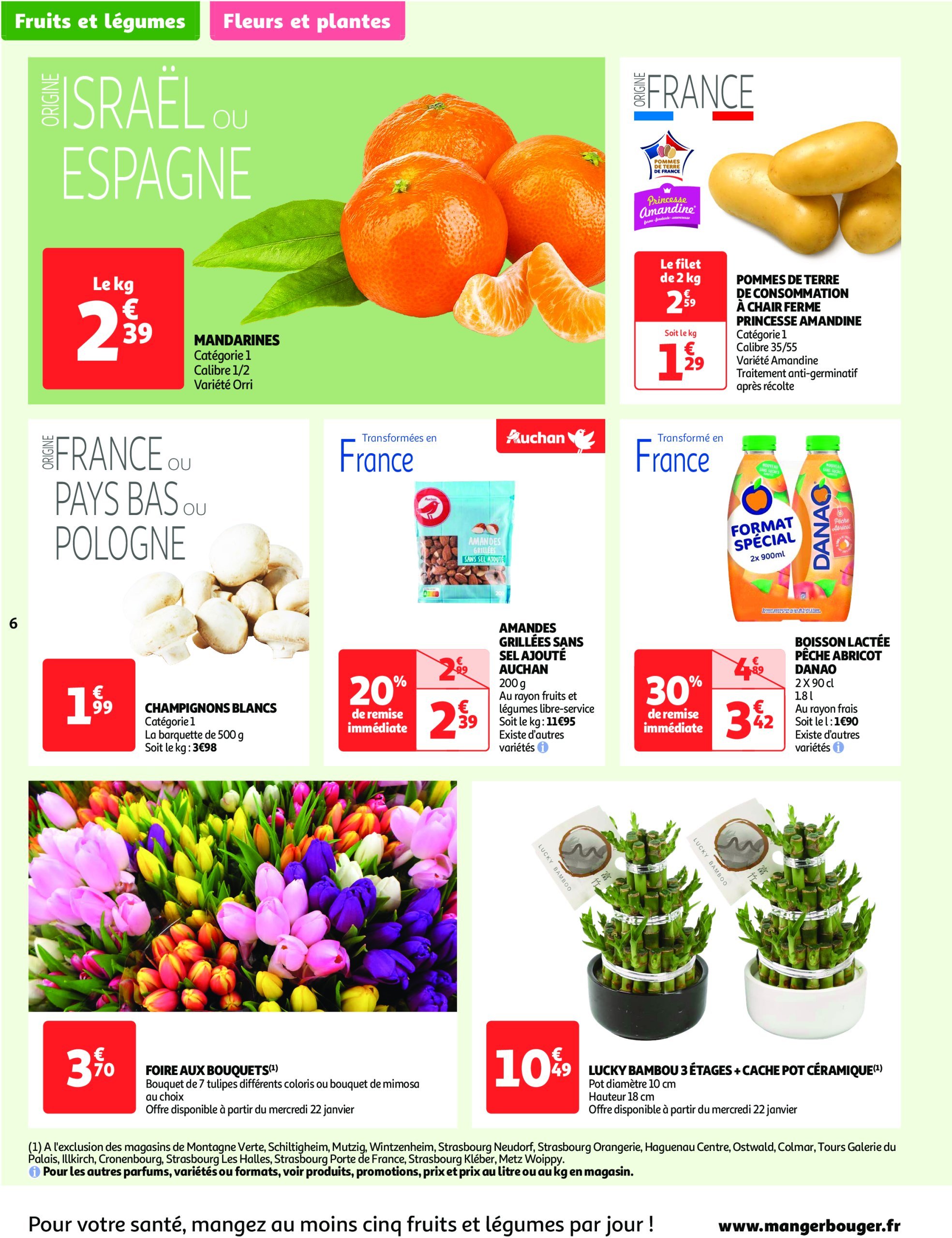 auchan - Catalogue Auchan supermarché - Le frais, le bon moins cher valable dès 21/01 - 25/01 - page: 6